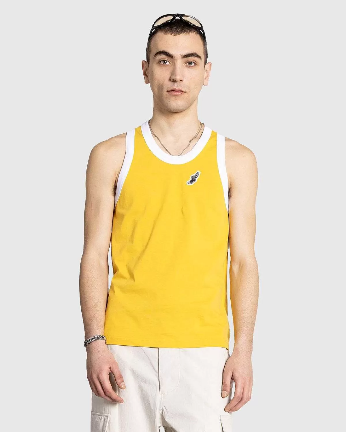 abebe_tank_top_gurkemeje_2.webp T-Shirts>Wales Bonner Abebe Tank Top Gurkemeje