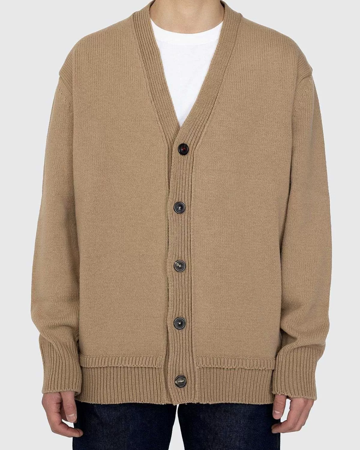 albue_patch_cardigan_beige_3.webp Strik>Maison Margiela Albue Patch Cardigan Beige
