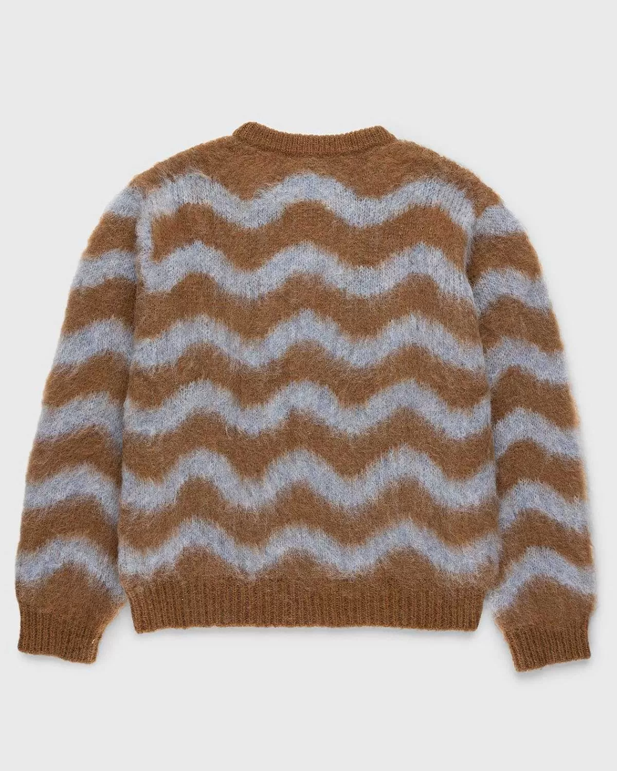 alpaca_fuzzy_wave_sweater_lyseblabrun_2.webp Strik>Highsnobiety HS05 Alpaca Fuzzy Wave Sweater Lysebla/Brun