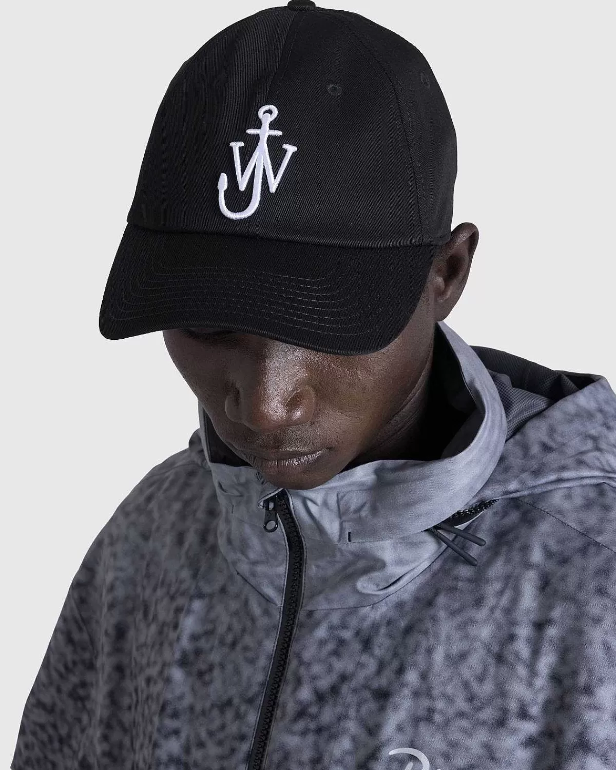 anchor_logo_baseball_cap_sort_4.webp Hatte>J.W. Anderson Anchor Logo Baseball Cap Sort