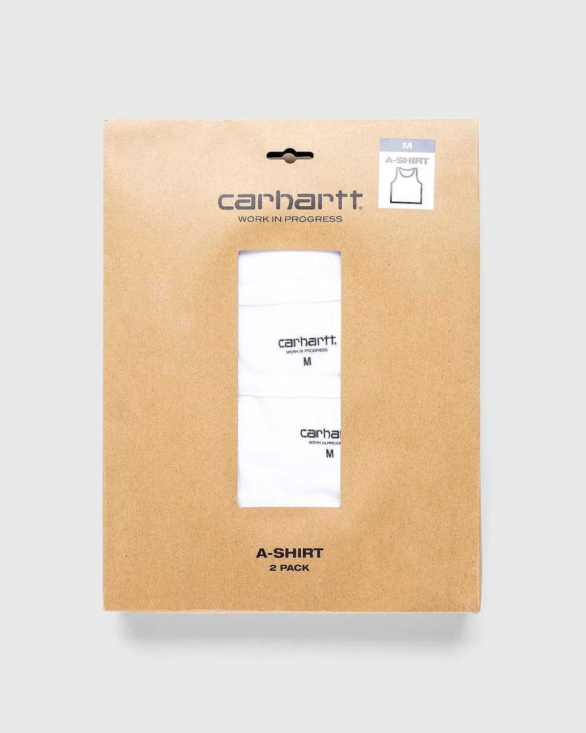 ashirt_twopack_hvid_8.webp T-Shirts>Carhartt WIP A-Shirt Two-Pack Hvid