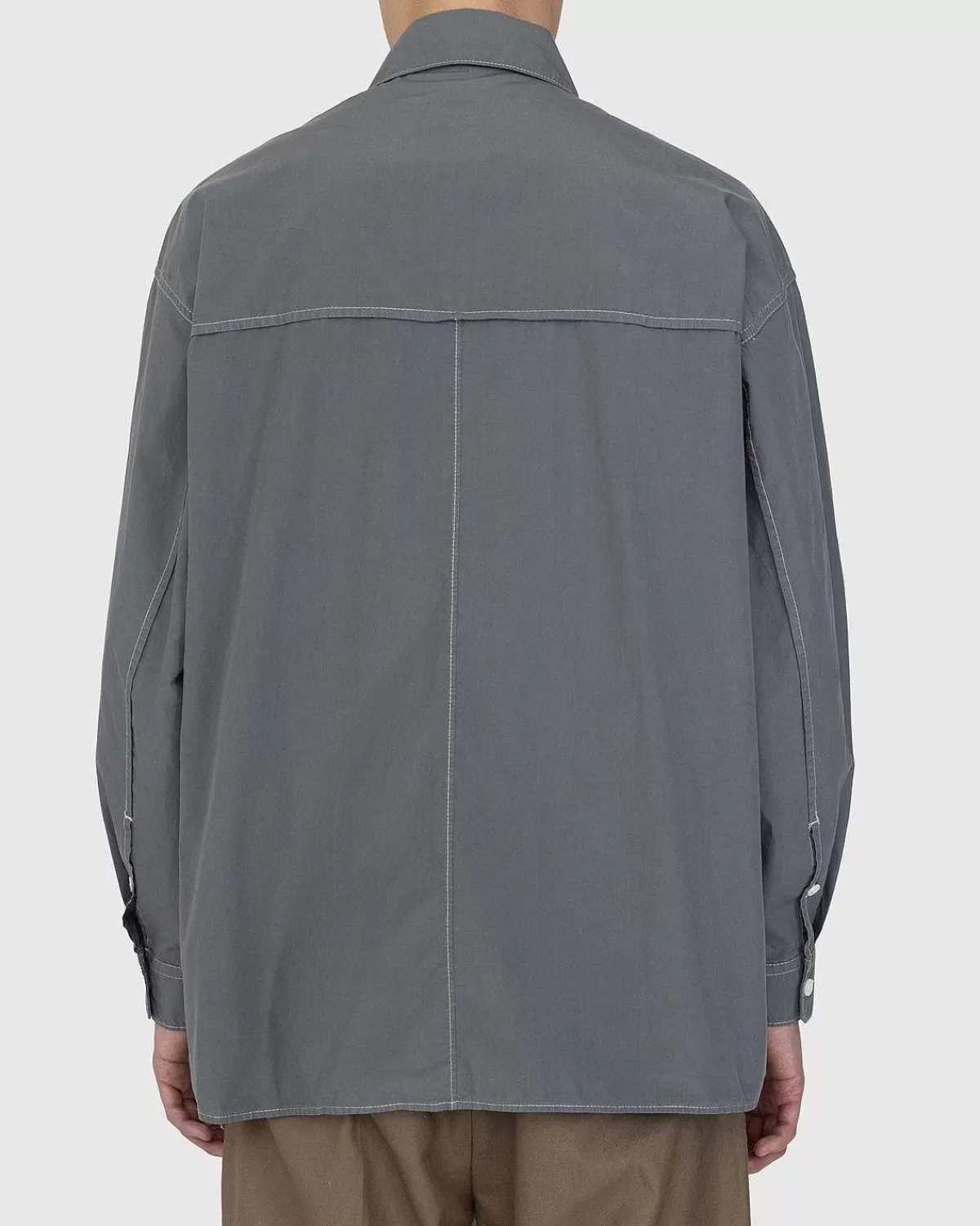 bomuld_poplin_skjorte_gra_4.webp Skjorter>Lemaire Bomuld Poplin Skjorte Gra