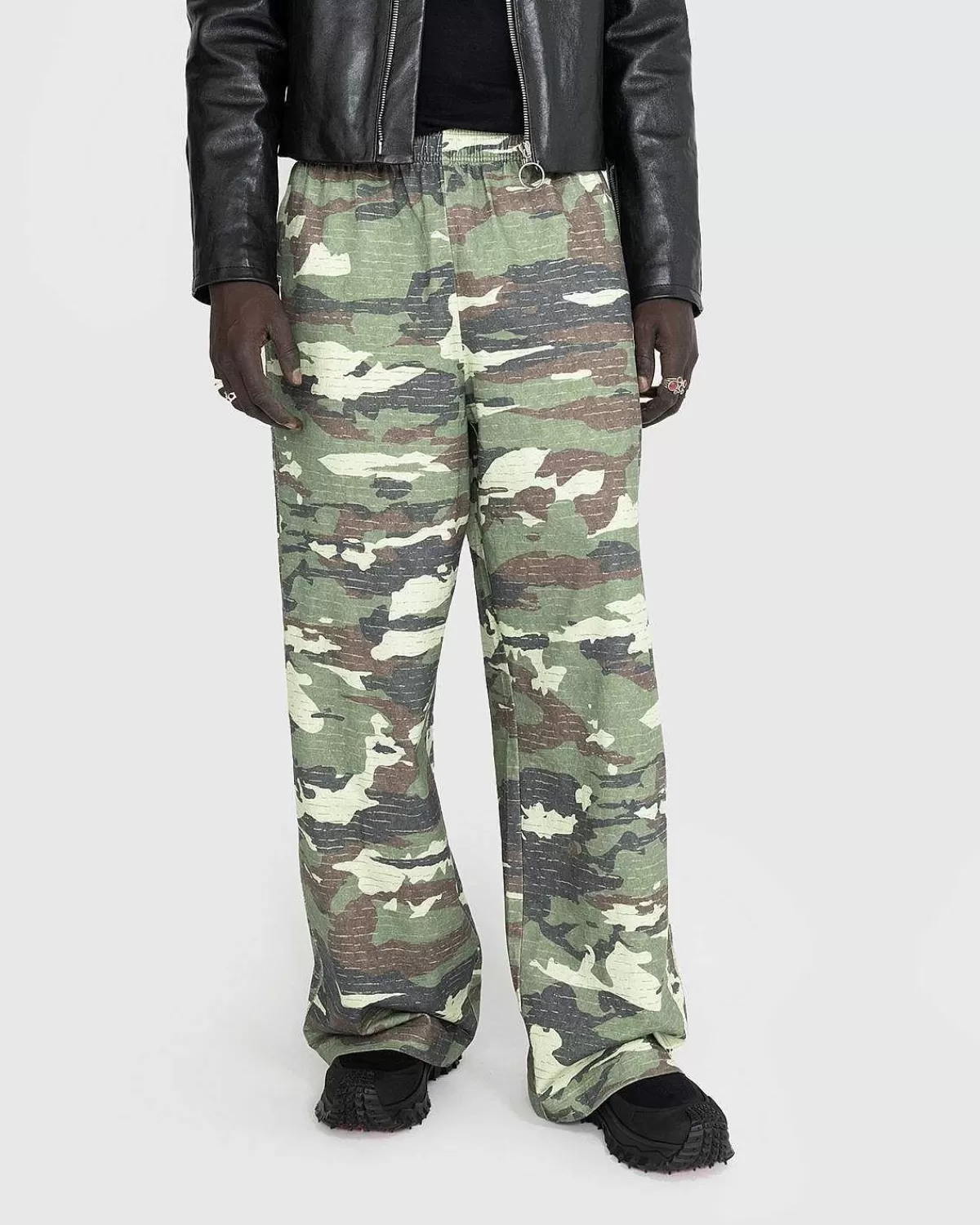 bomuldsjersey_loungebukser_khaki_gron_2.webp Bukser>Acne Studios Bomuldsjersey Loungebukser Khaki Gron