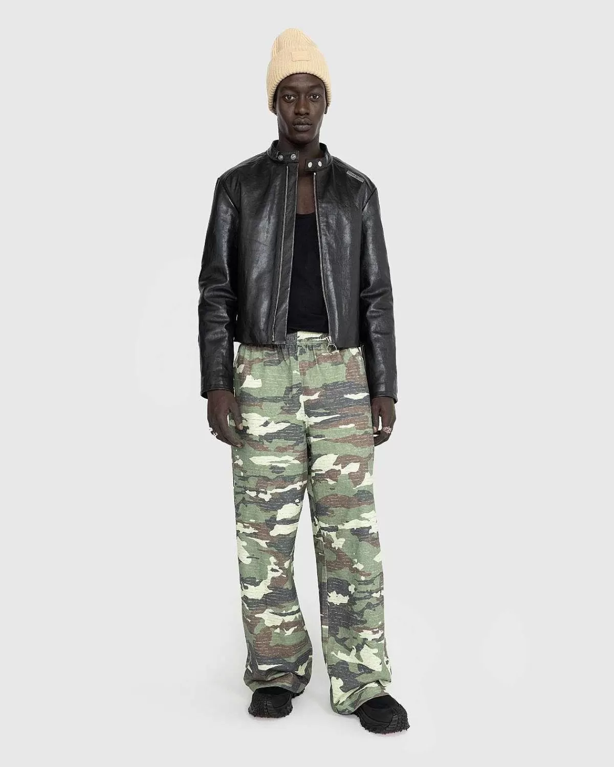 bomuldsjersey_loungebukser_khaki_gron_3.webp Bukser>Acne Studios Bomuldsjersey Loungebukser Khaki Gron