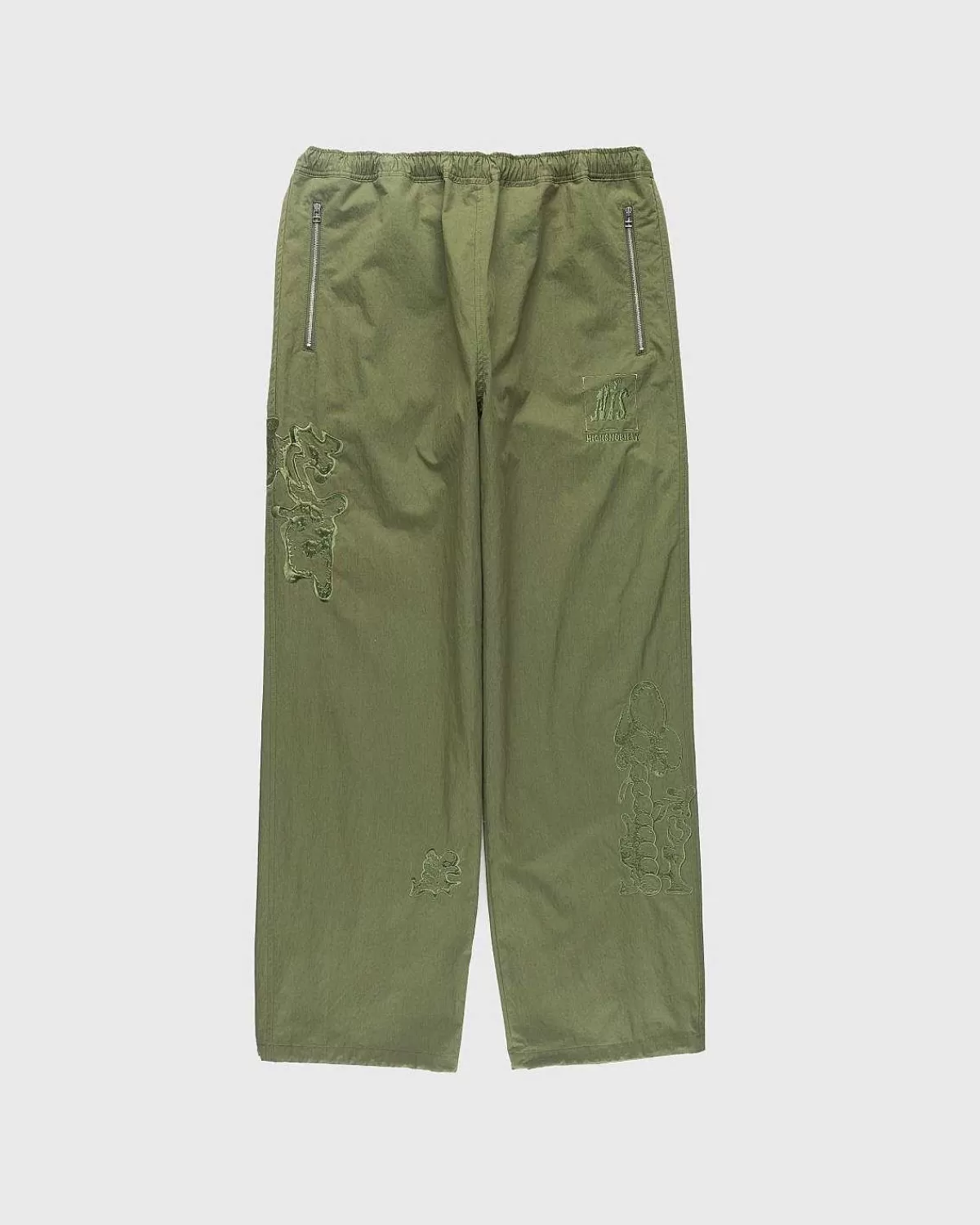 borstet_nylon_trackpants_gron_1.webp Bukser>NTS Borstet Nylon Trackpa Gron