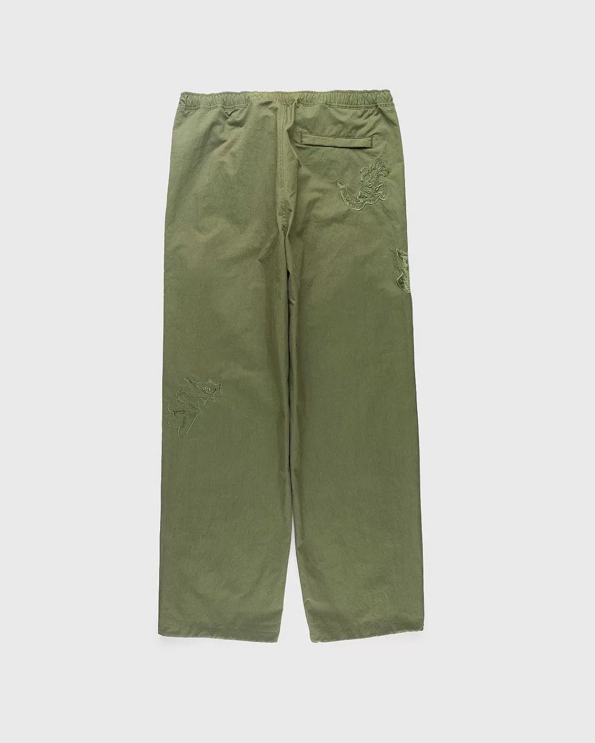 borstet_nylon_trackpants_gron_2.webp Bukser>NTS Borstet Nylon Trackpa Gron