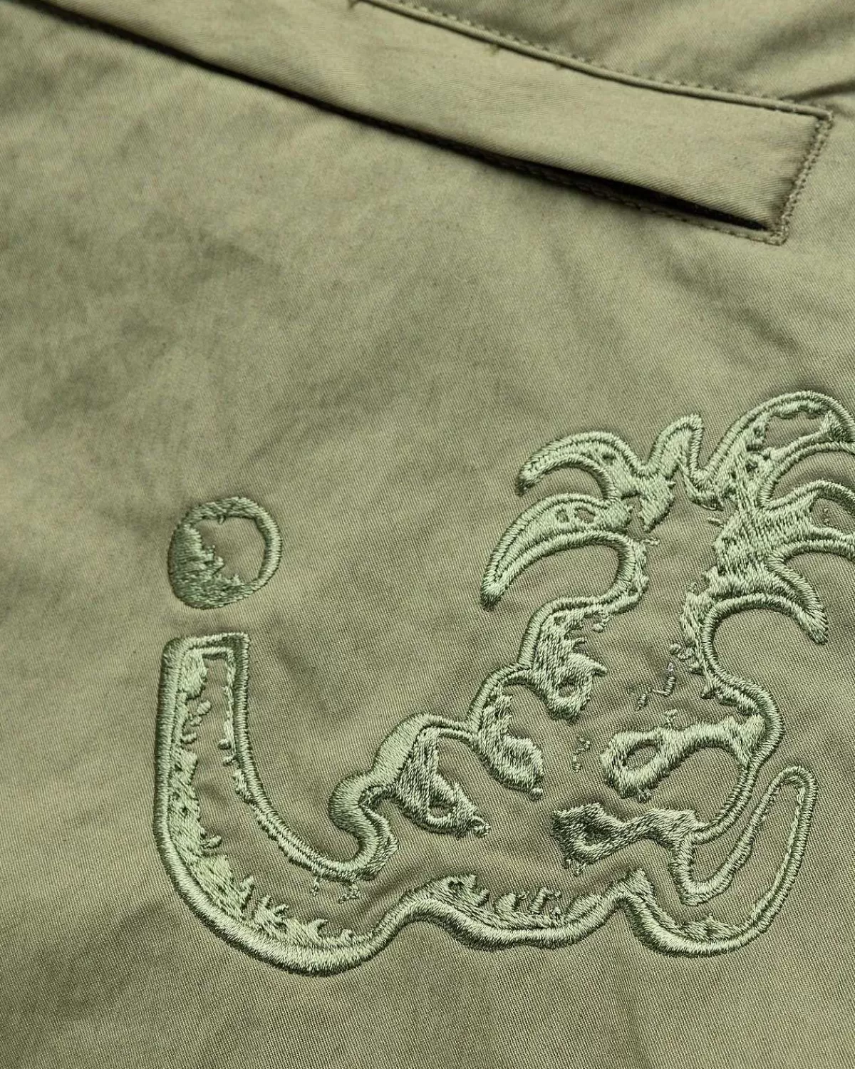 borstet_nylon_trackpants_gron_7.webp Bukser>NTS Borstet Nylon Trackpa Gron