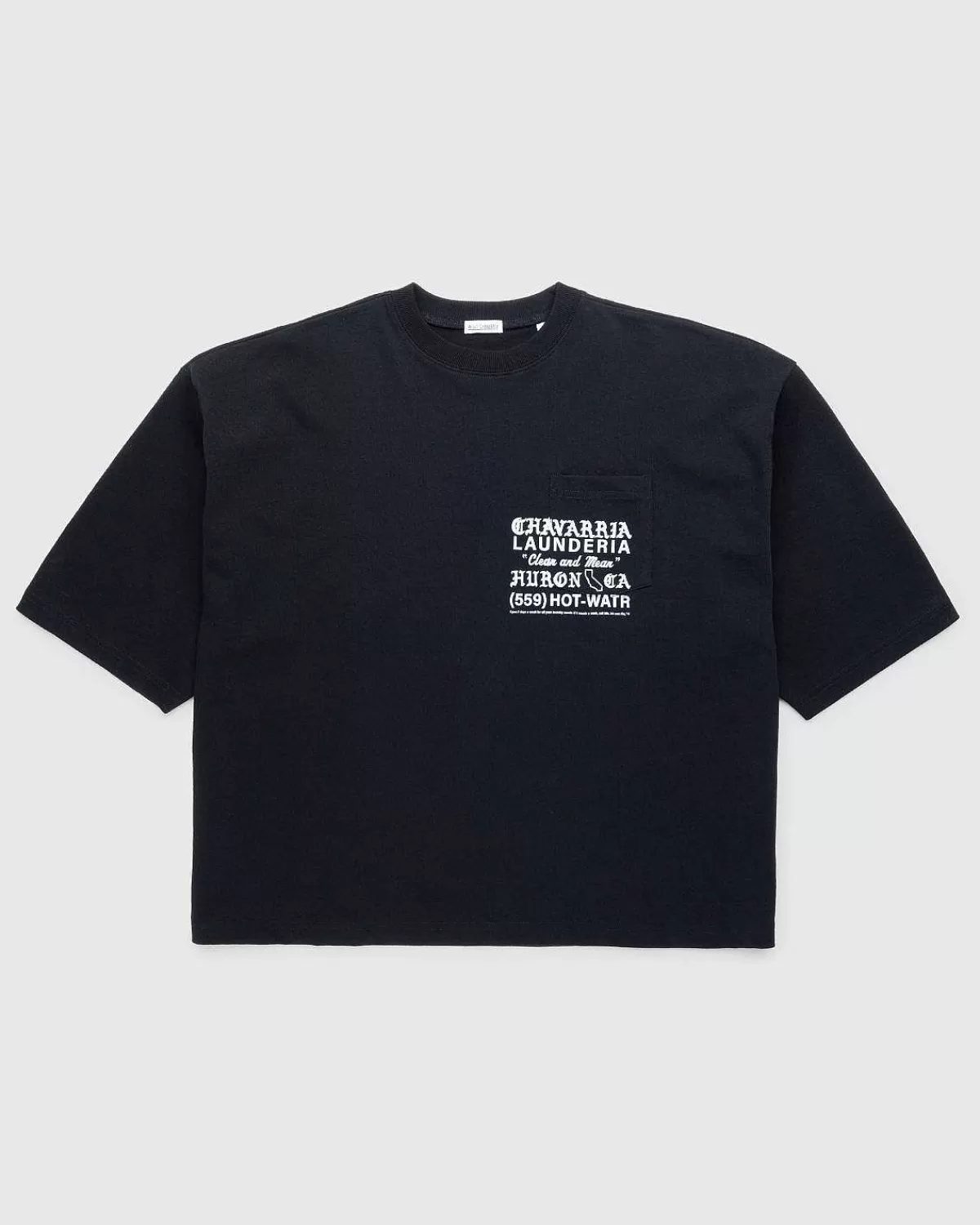 buffalo_pocket_tshirt_sort_2.webp T-Shirts>Willy Chavarria Buffalo Pocket T-Shirt Sort