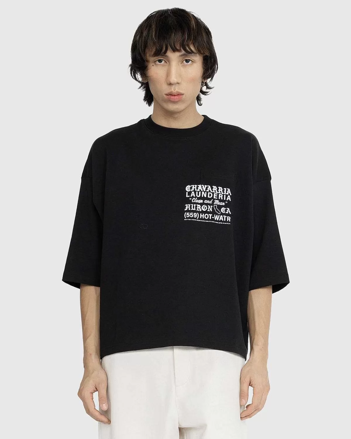 buffalo_pocket_tshirt_sort_3.webp T-Shirts>Willy Chavarria Buffalo Pocket T-Shirt Sort