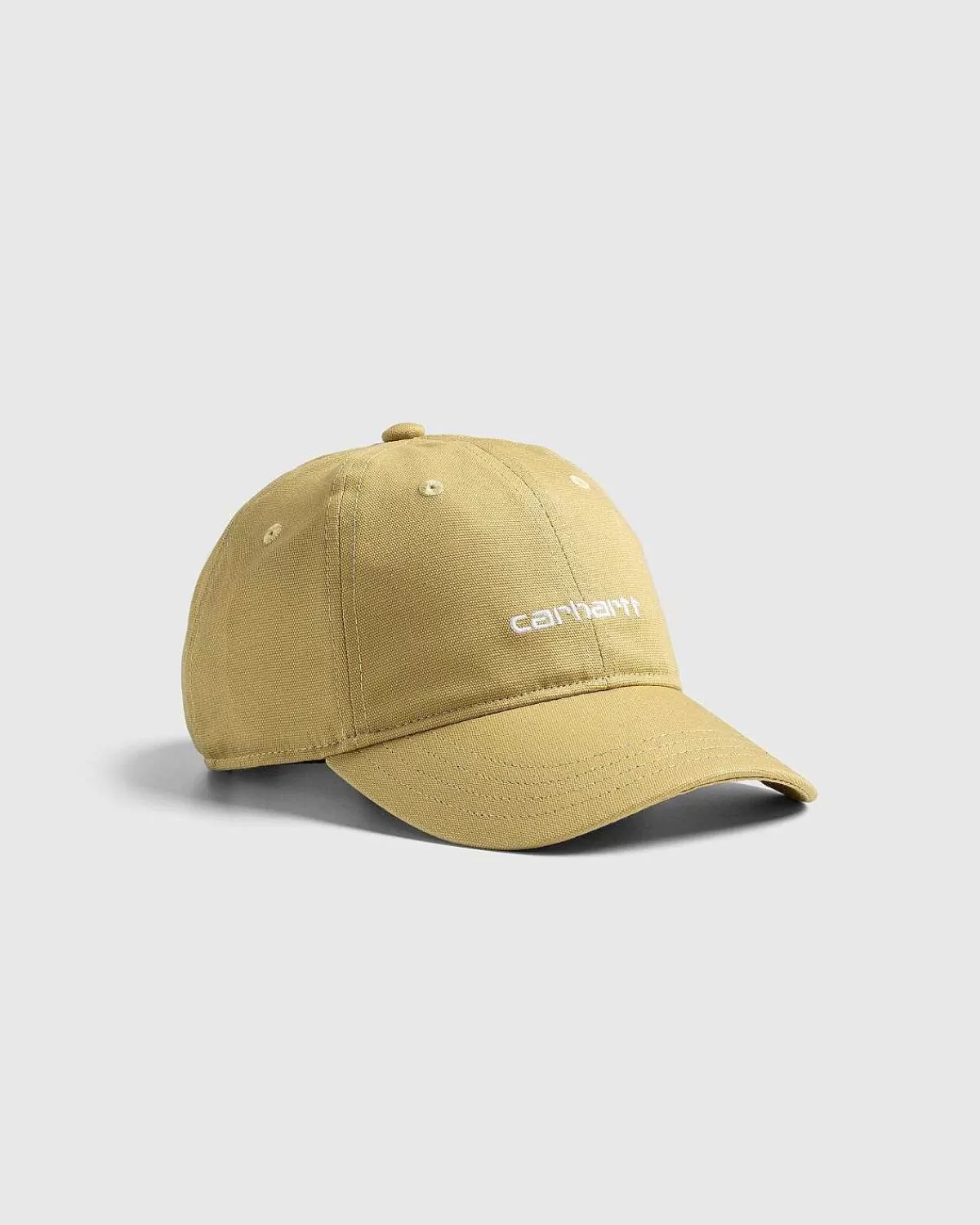 canvas_script_cap_agathvid_1.webp Hatte>Carhartt WIP Canvas Script Cap Agat/Hvid