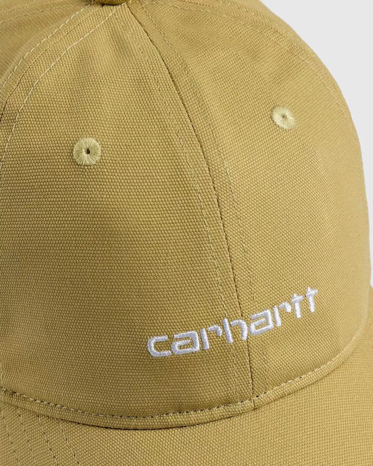 canvas_script_cap_agathvid_5.webp Hatte>Carhartt WIP Canvas Script Cap Agat/Hvid