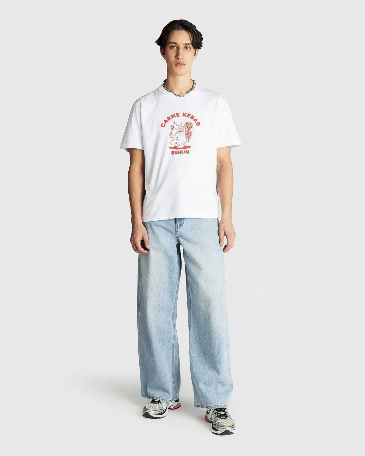 carne_doner_delights_tshirt_hvid_7.webp T-Shirts>Carne Bollente Carne Doner Delights T-Shirt Hvid