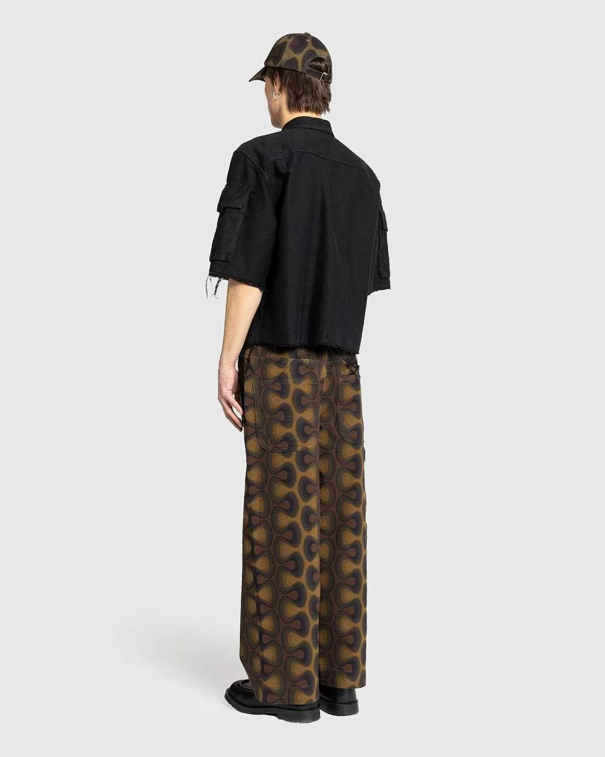 century_cargo_skjorte_sort_4.webp Skjorter>Dries van Noten Century Cargo Skjorte Sort