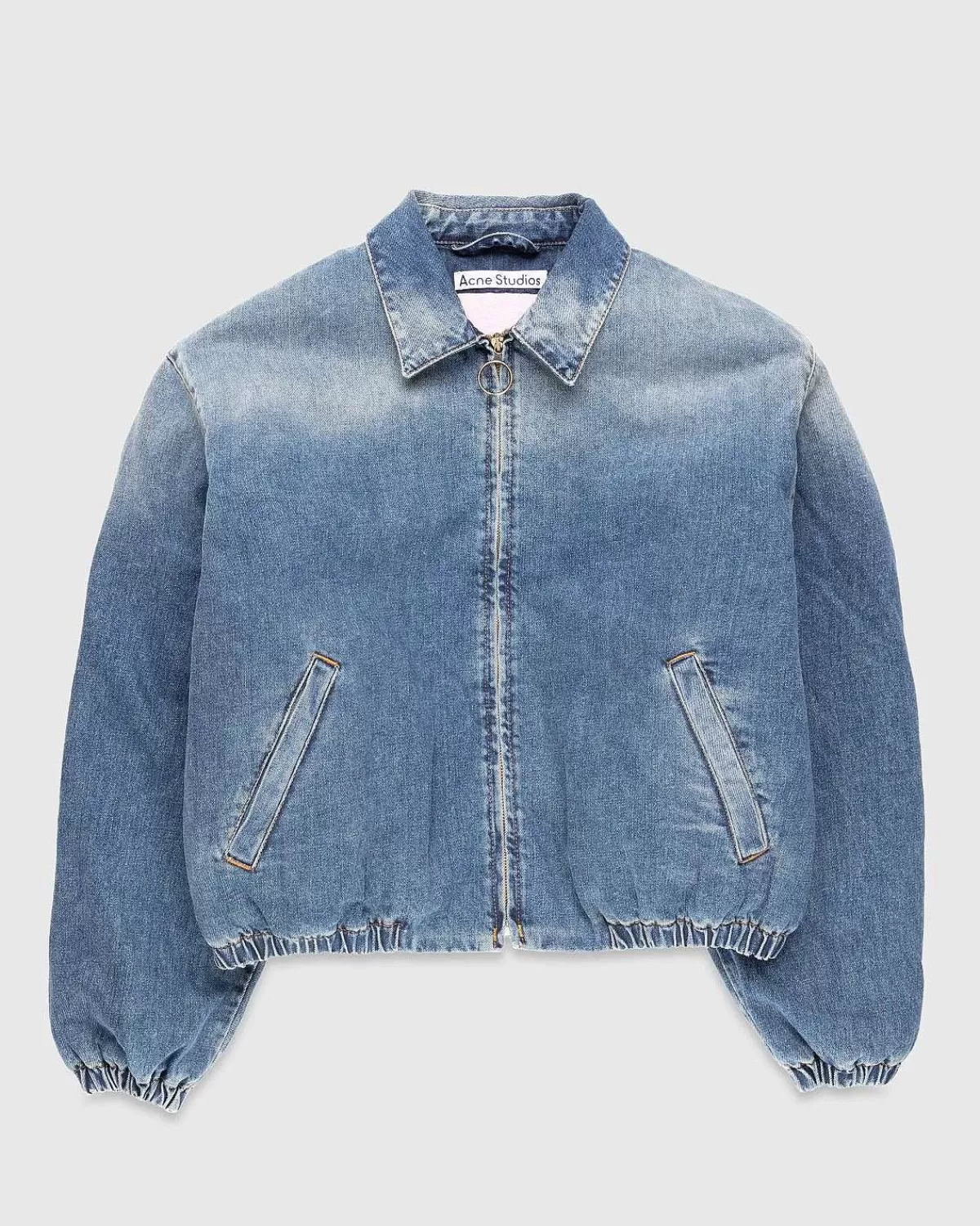 denim_polstret_jakke_bla_1.webp Overtøj>Acne Studios Denim Polstret Jakke Bla