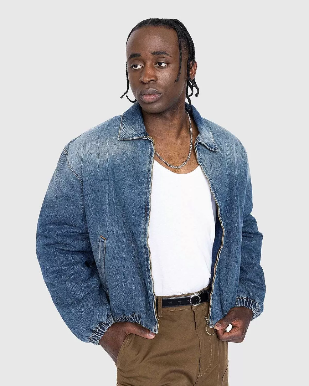 denim_polstret_jakke_bla_2.webp Overtøj>Acne Studios Denim Polstret Jakke Bla