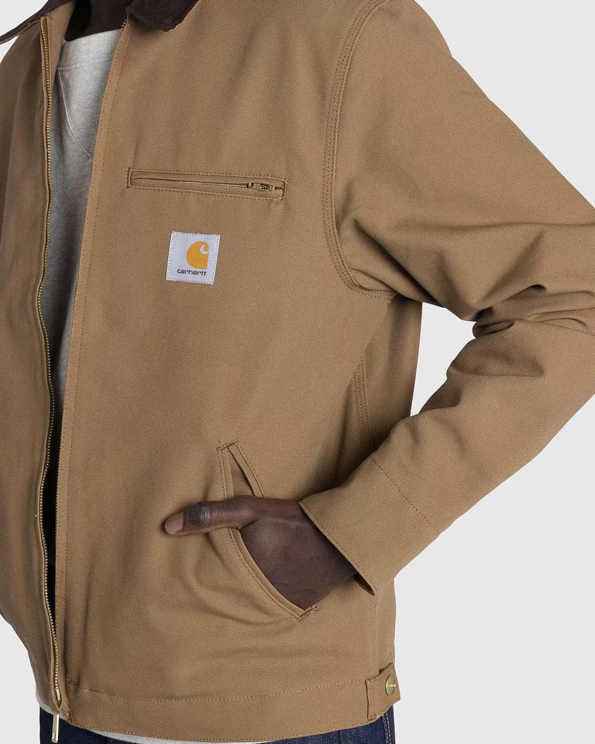 detroit_jakke_hamilton_bruntobak_5.webp Overtøj>Carhartt WIP Detroit Jakke Hamilton Brun/Tobak