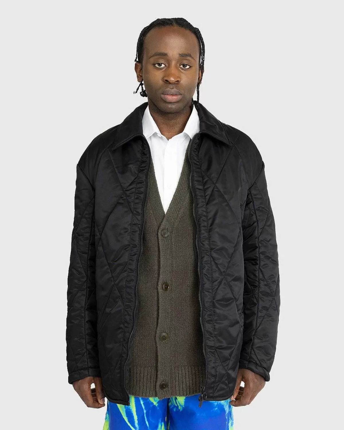 diamantquiltet_nylonjakke_sort_2.webp Overtøj>Trussardi Diamant-Quiltet Nylonjakke Sort