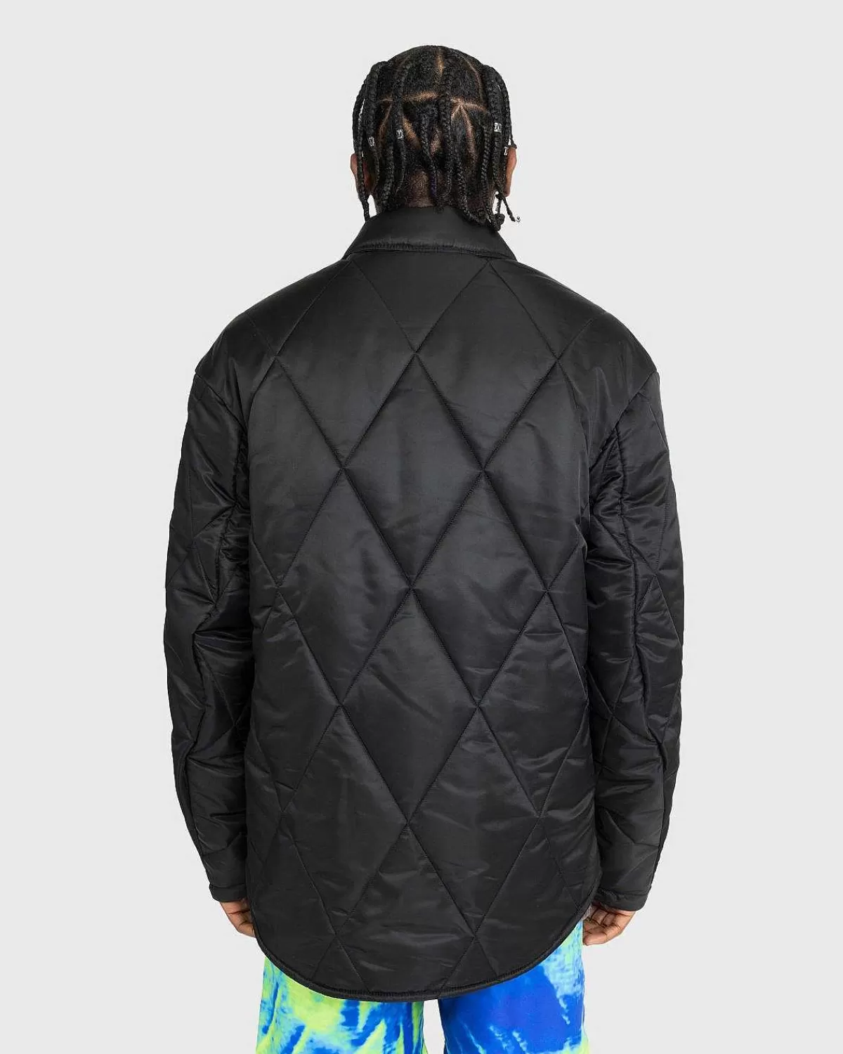 diamantquiltet_nylonjakke_sort_3.webp Overtøj>Trussardi Diamant-Quiltet Nylonjakke Sort