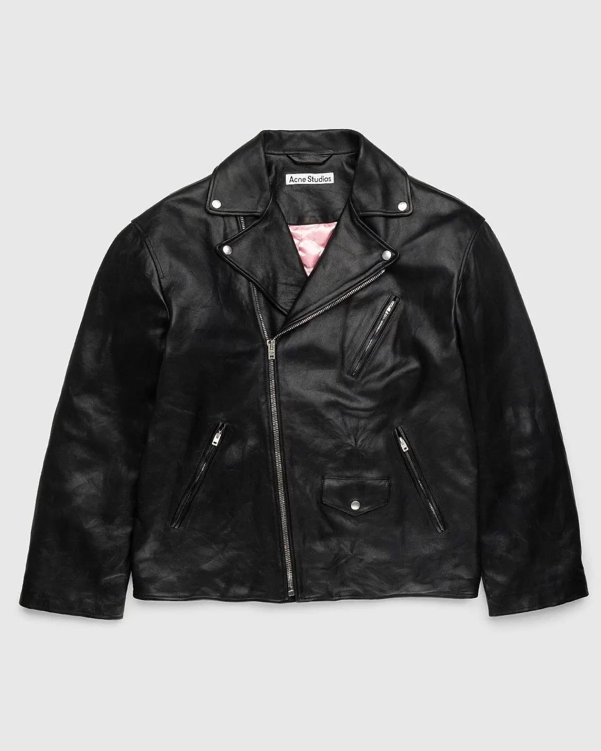 distressed_laederjakke_sort_1.webp Overtøj>Acne Studios Distressed Laederjakke Sort