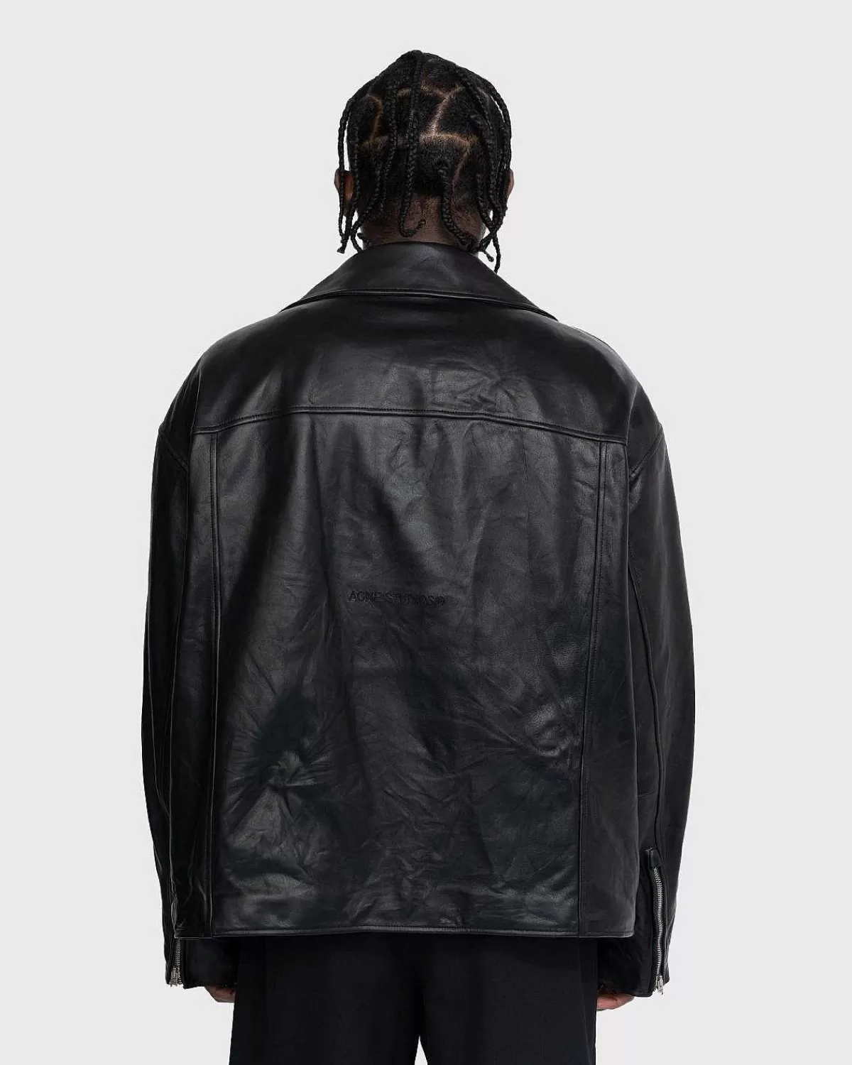 distressed_laederjakke_sort_3.webp Overtøj>Acne Studios Distressed Laederjakke Sort
