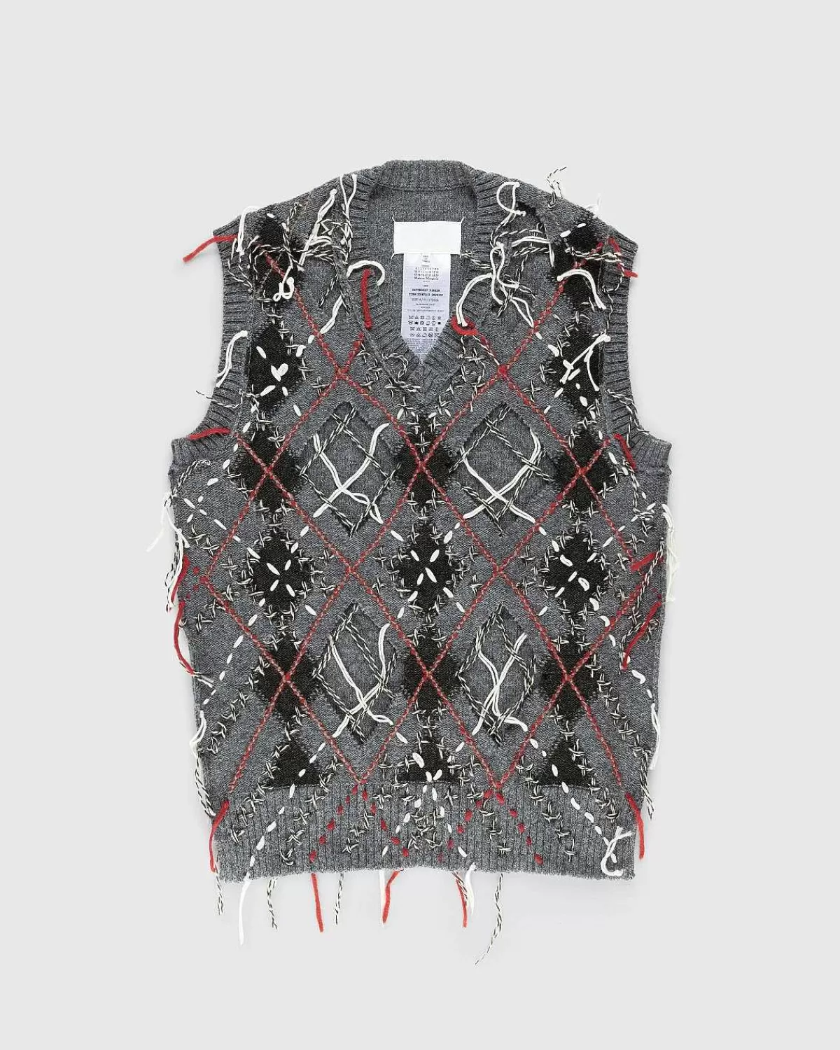 distressed_wool_sweater_vest_multi_1.webp Strik>Maison Margiela Distressed Wool Sweater Vest Multi