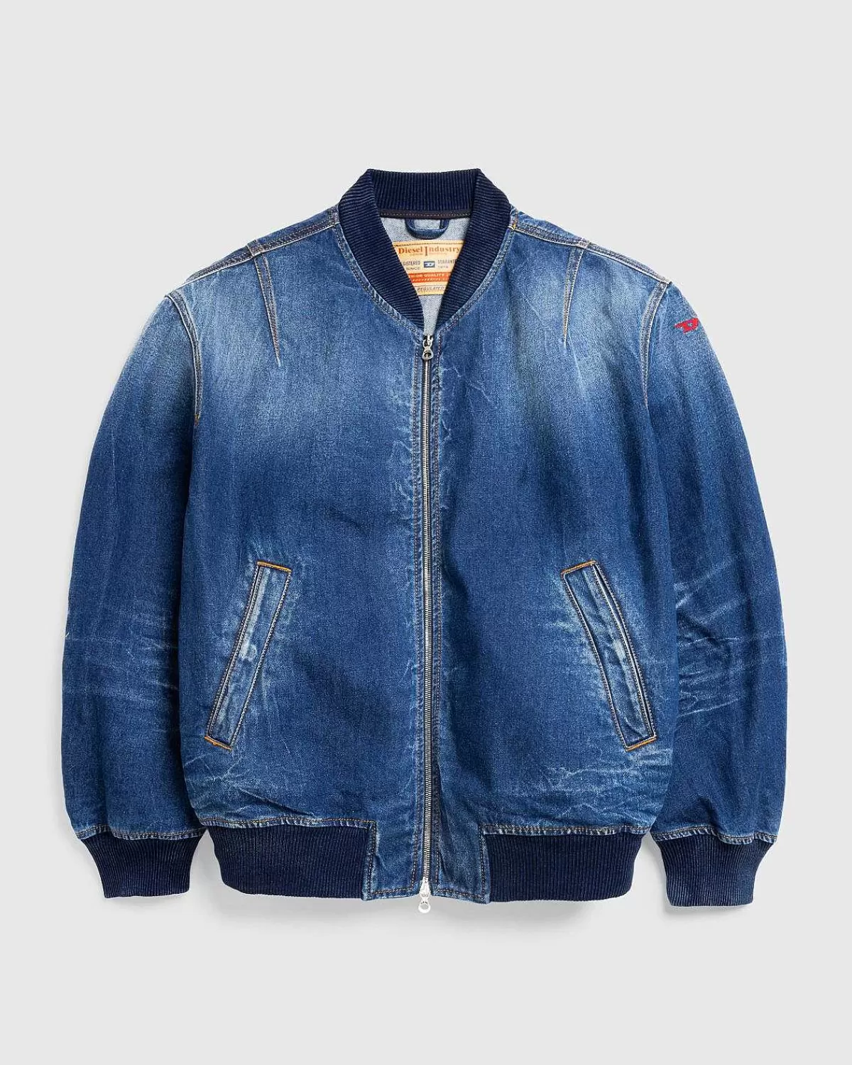 dvinzs_bomberjakke_denim_1.webp Overtøj>Diesel D-Vinz-S Bomberjakke Denim