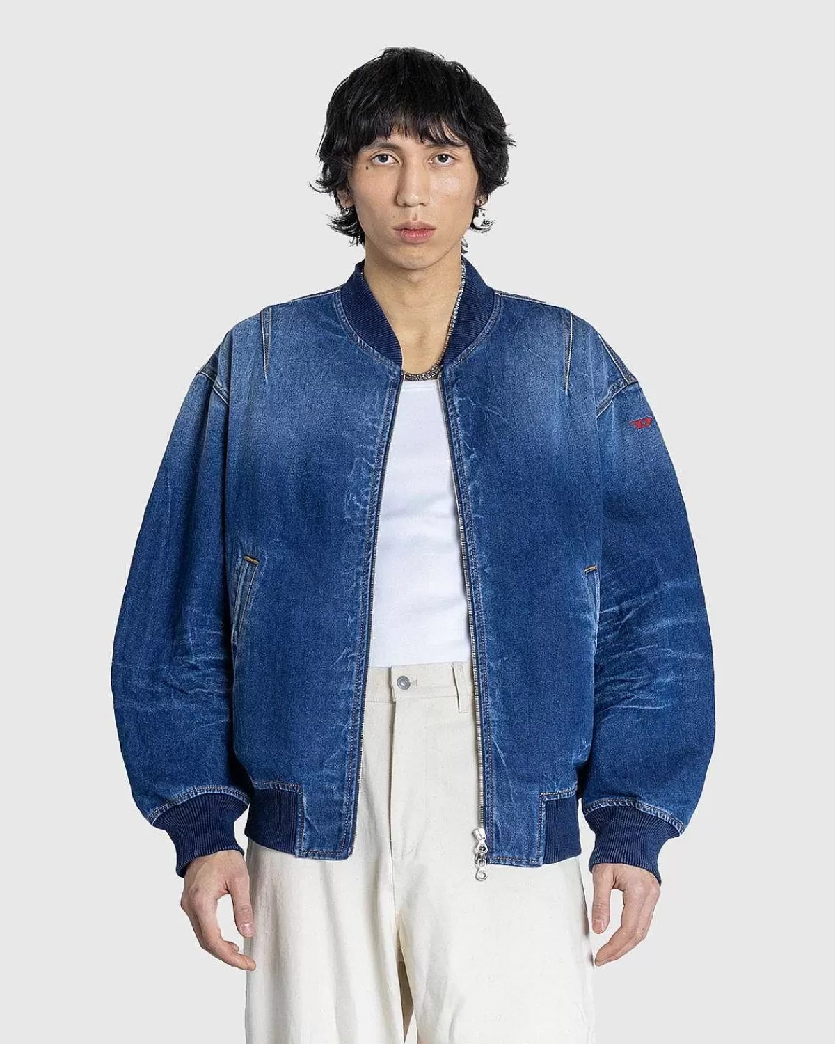 dvinzs_bomberjakke_denim_2.webp Overtøj>Diesel D-Vinz-S Bomberjakke Denim