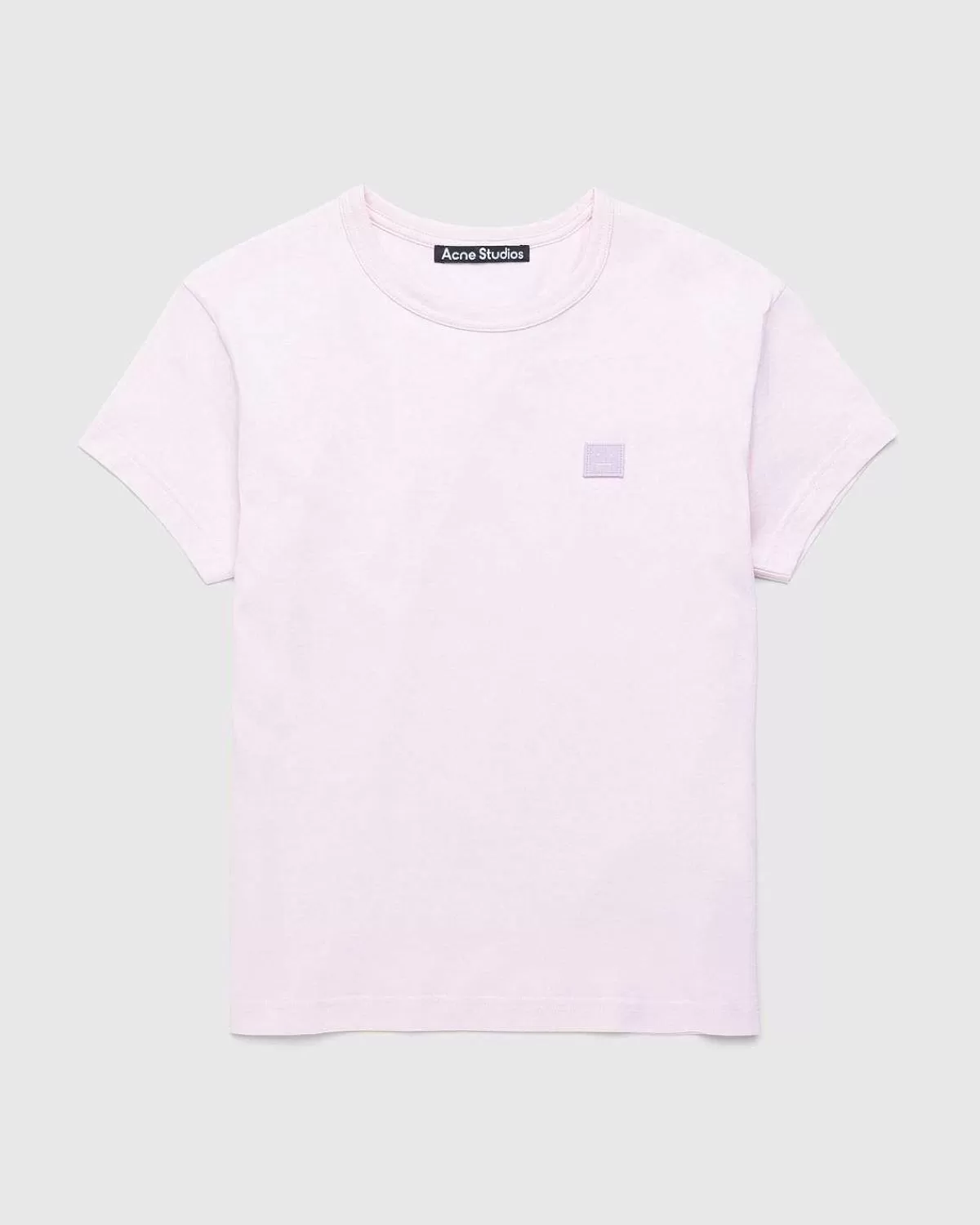 fitted_crewneck_tshirt_lys_pink_1.webp T-Shirts>Acne Studios Fitted Crewneck T-Shirt Lys Pink