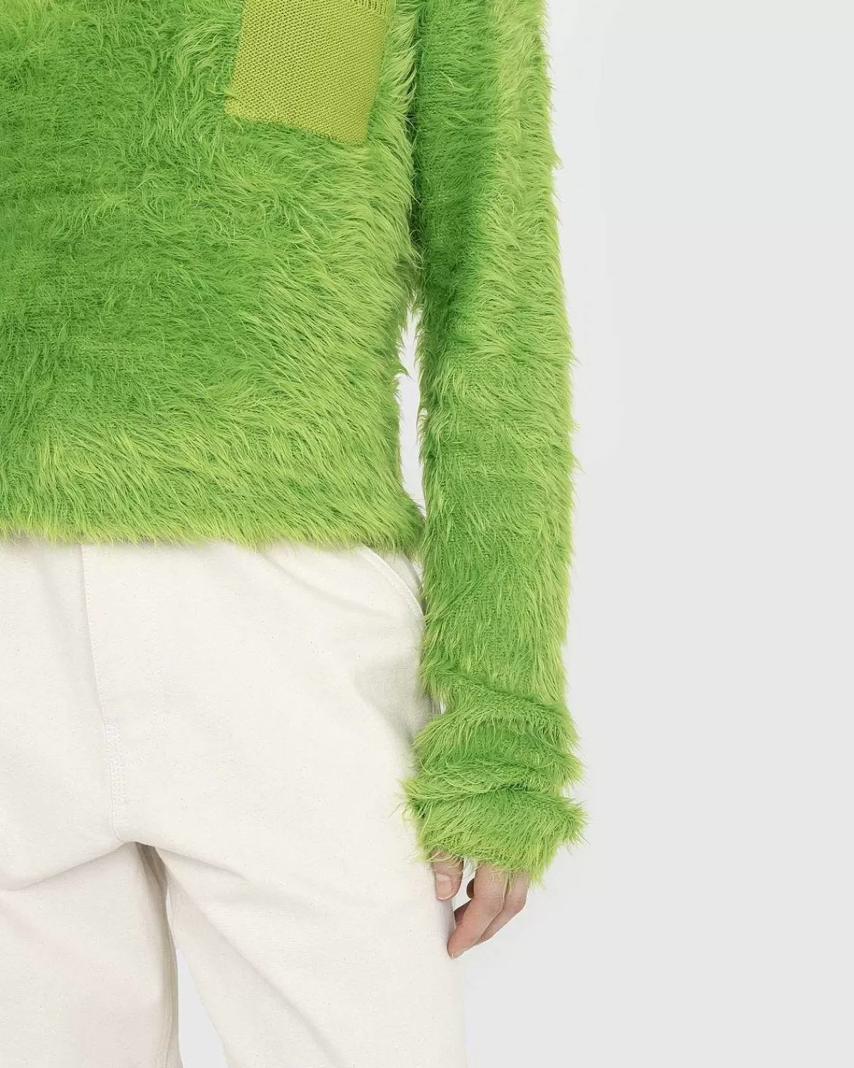 fluffy_vhals_troje_6.webp Strik>Acne Studios Fluffy V-Hals Troje