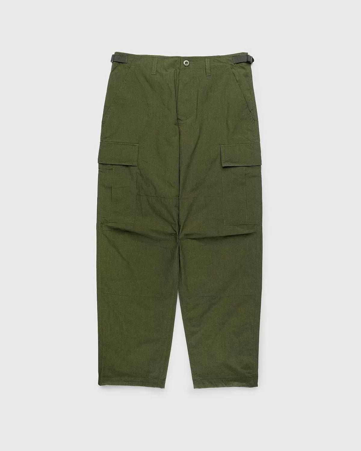 forstaerket_nylon_cargo_buks_khaki_1.webp Bukser>Highsnobiety HS05 Forstaerket Nylon Cargo Buks Khaki