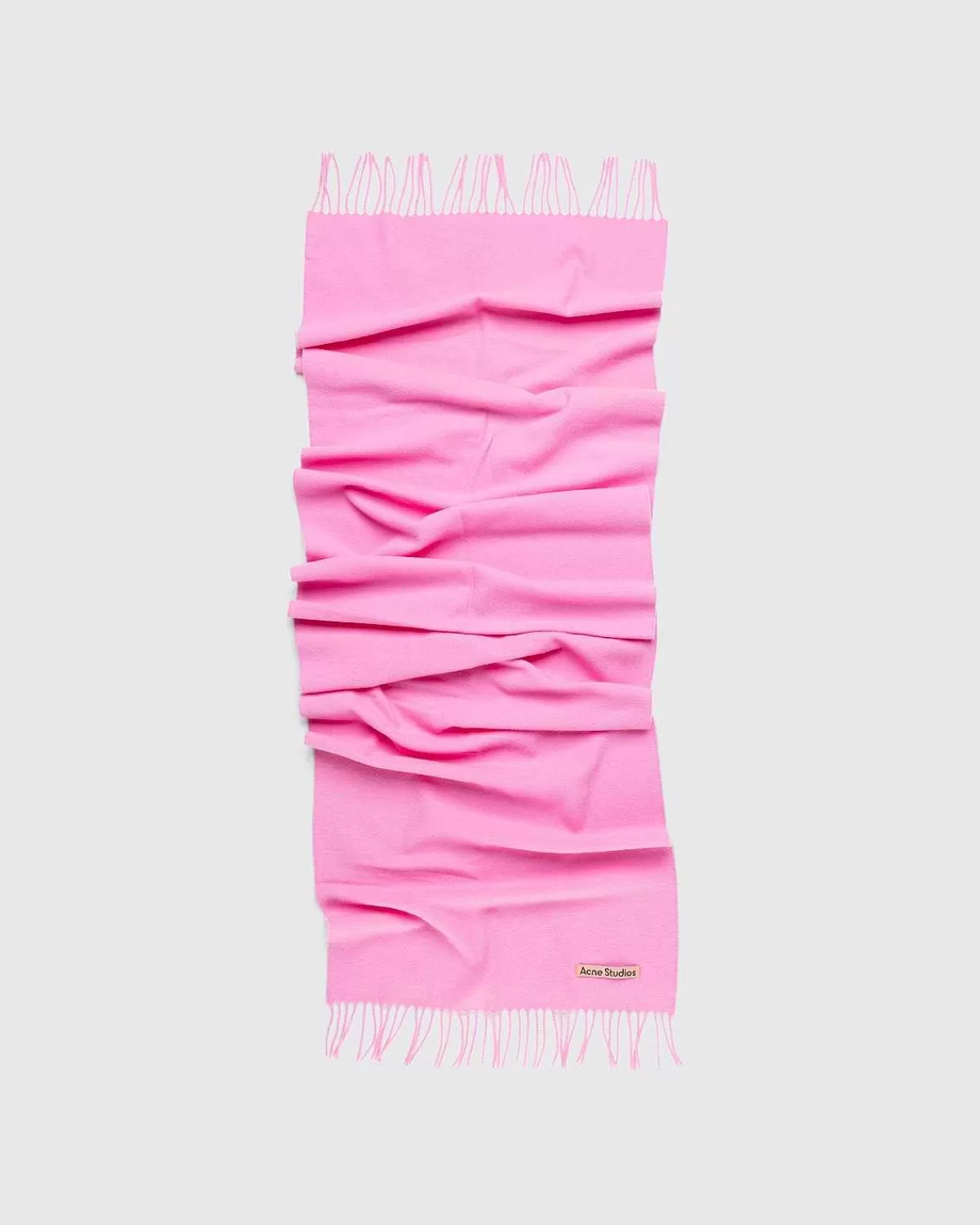 frynse_uld_torklaede_bubble_pink_2.webp Vinter Tilbehør>Acne Studios Frynse Uld Torklaede Bubble Pink