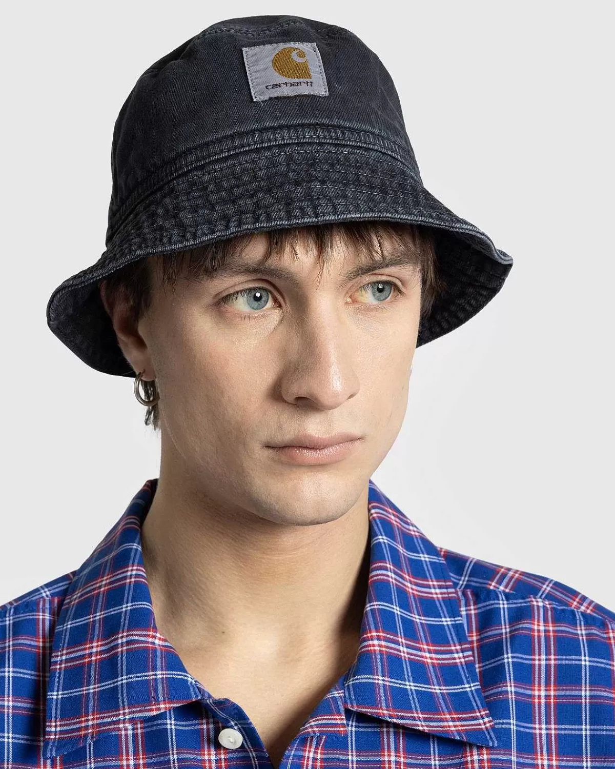 garnison_bucket_hat_sortstenfarvet_3.webp Hatte>Carhartt WIP Garnison Bucket Hat Sort/Stenfarvet