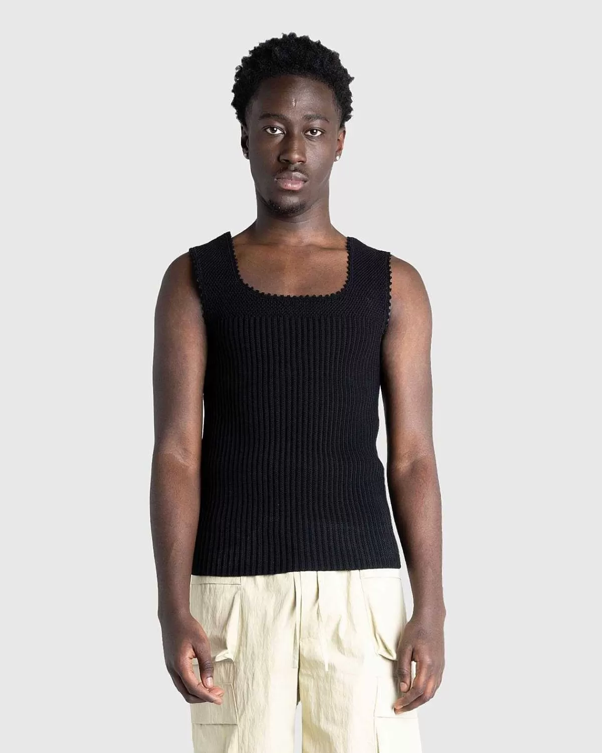 haeklet_vest_sort_2.webp Strik>Martine Rose Haeklet Vest Sort