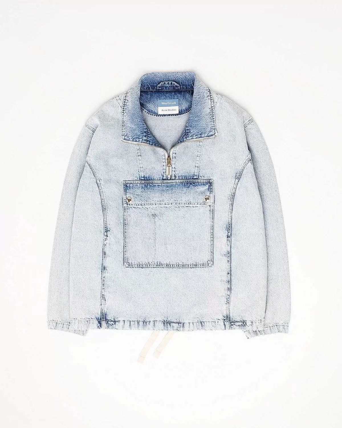 halfzip_denim_anorak_washed_light_blue_1.webp Overtøj>Acne Studios Half-Zip Denim Anorak Washed Light Blue