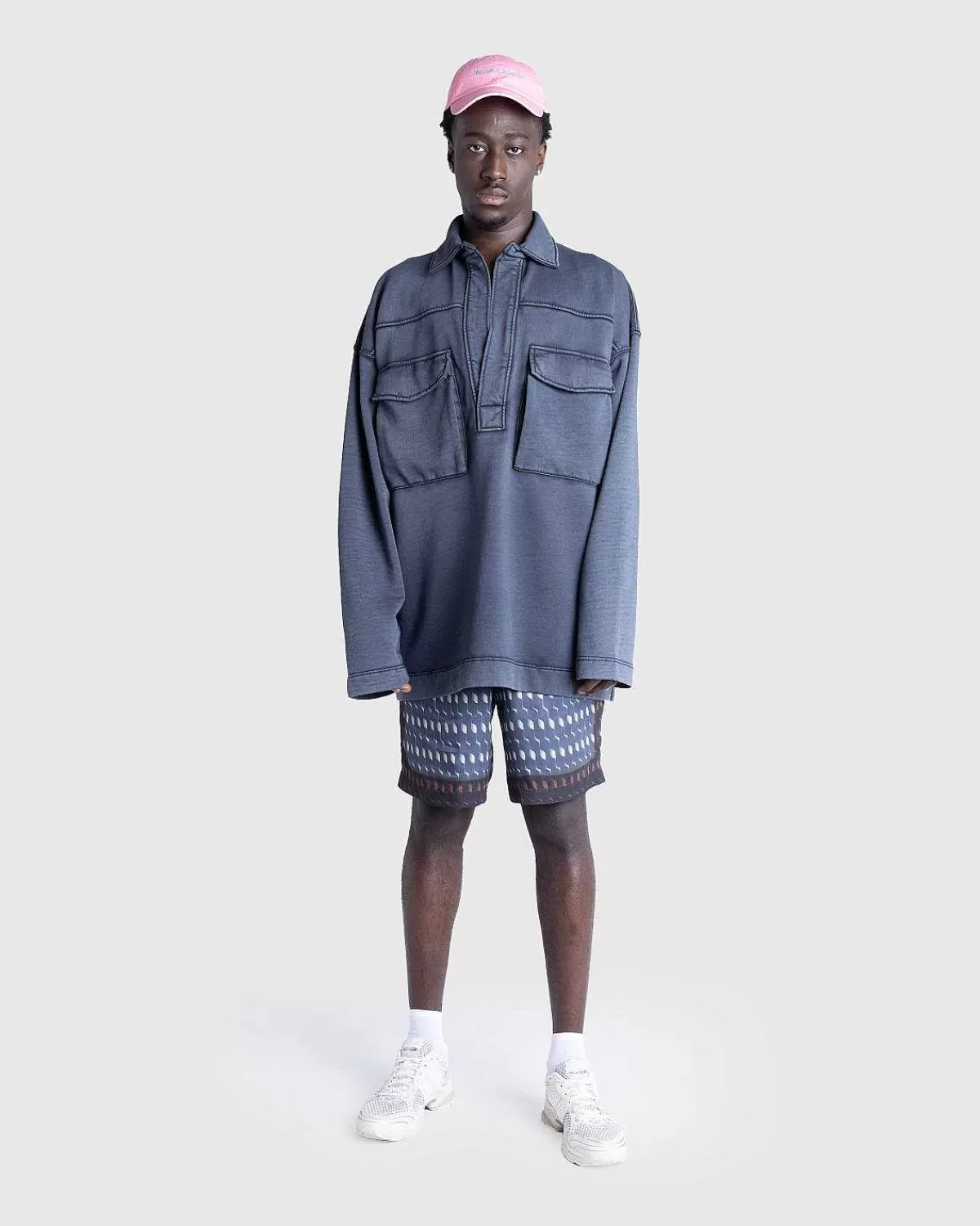 hassette_langaermet_polo_gra_3.webp T-Shirts>Dries van Noten Hassette Langaermet Polo Gra