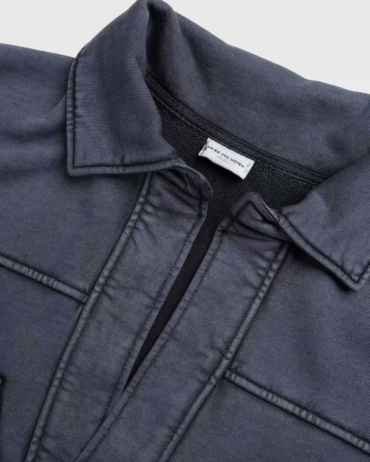 hassette_langaermet_polo_gra_6.webp T-Shirts>Dries van Noten Hassette Langaermet Polo Gra