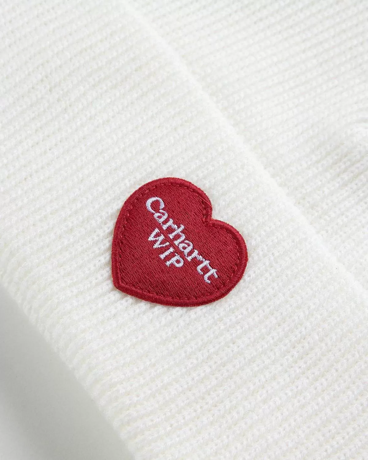 heart_patch_beanie_wax_3.webp Vinter Tilbehør>Carhartt WIP Heart Patch Beanie Wax