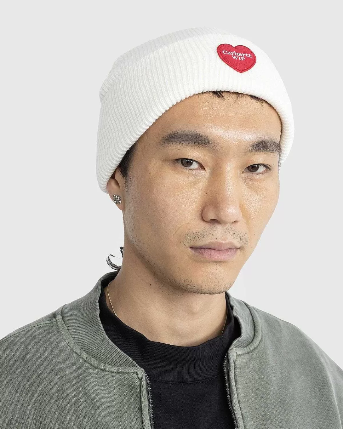 heart_patch_beanie_wax_4.webp Vinter Tilbehør>Carhartt WIP Heart Patch Beanie Wax