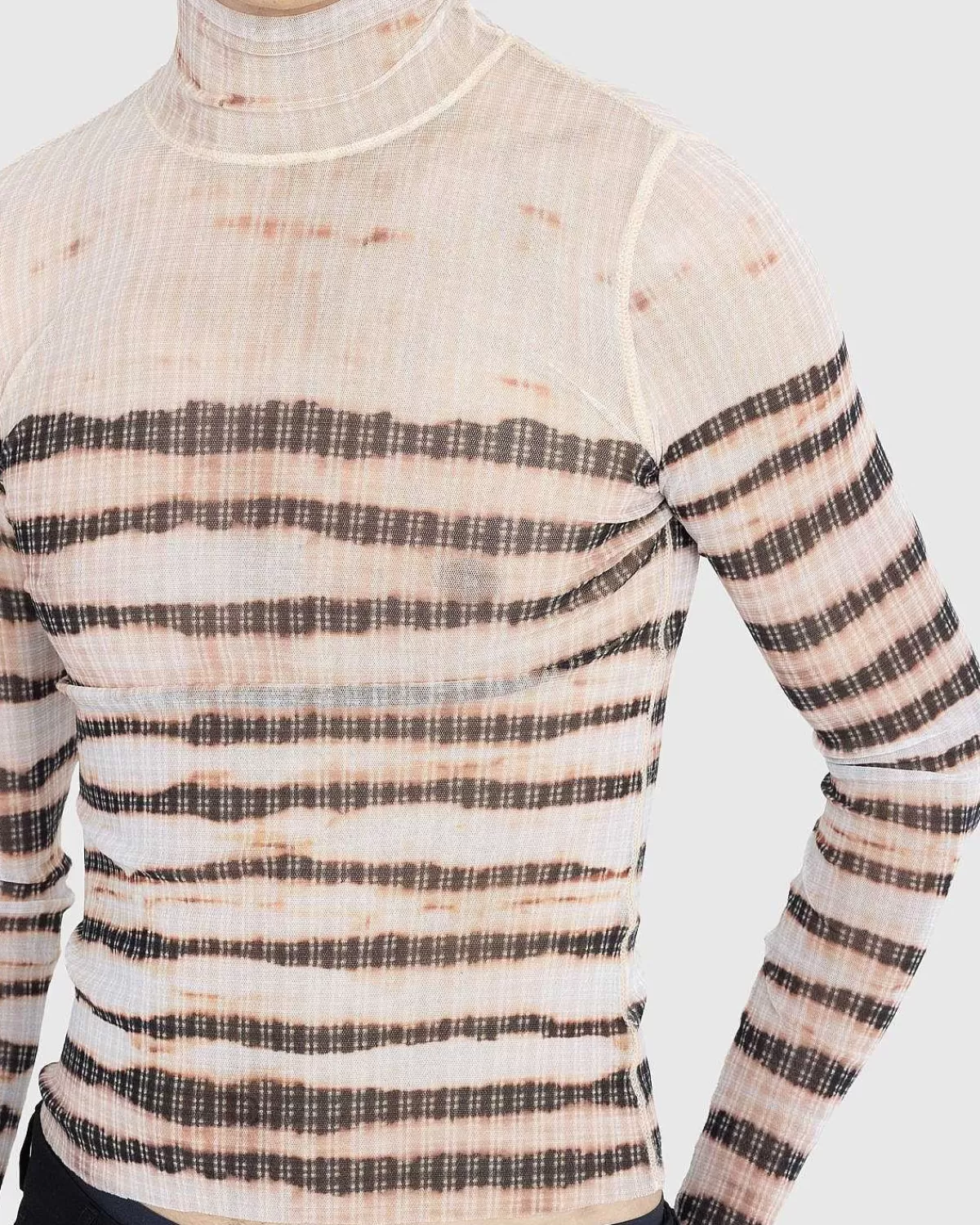 hojhalset_langaermet_printet_stribet_top_ecrubrun_4.webp Strik>Jean Paul Gaultier Hojhalset Langaermet Printet Stribet Top Ecru/Brun