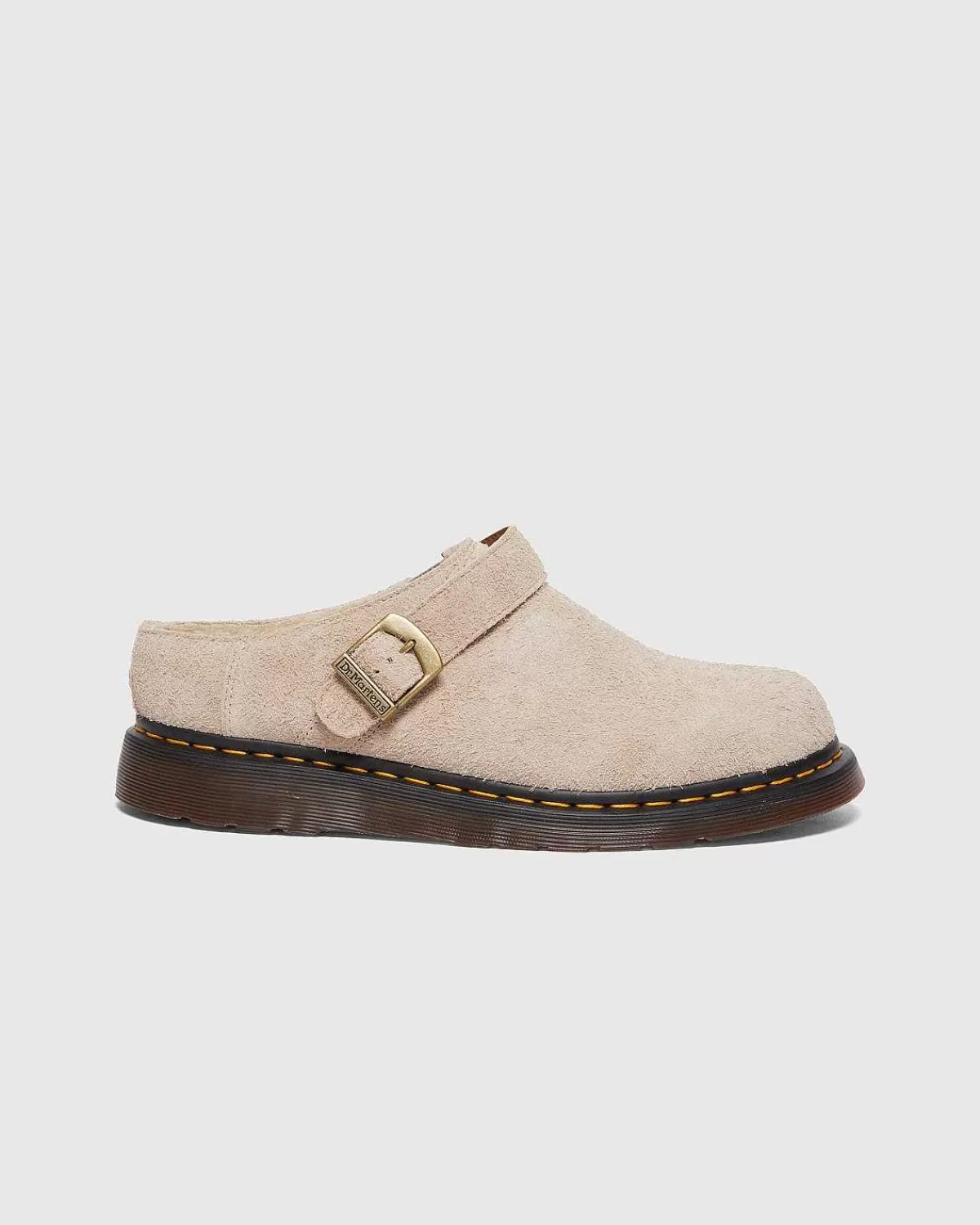 Sandaler>Dr. Martens Isham Vintage Taupe Lang Napped Ruskind