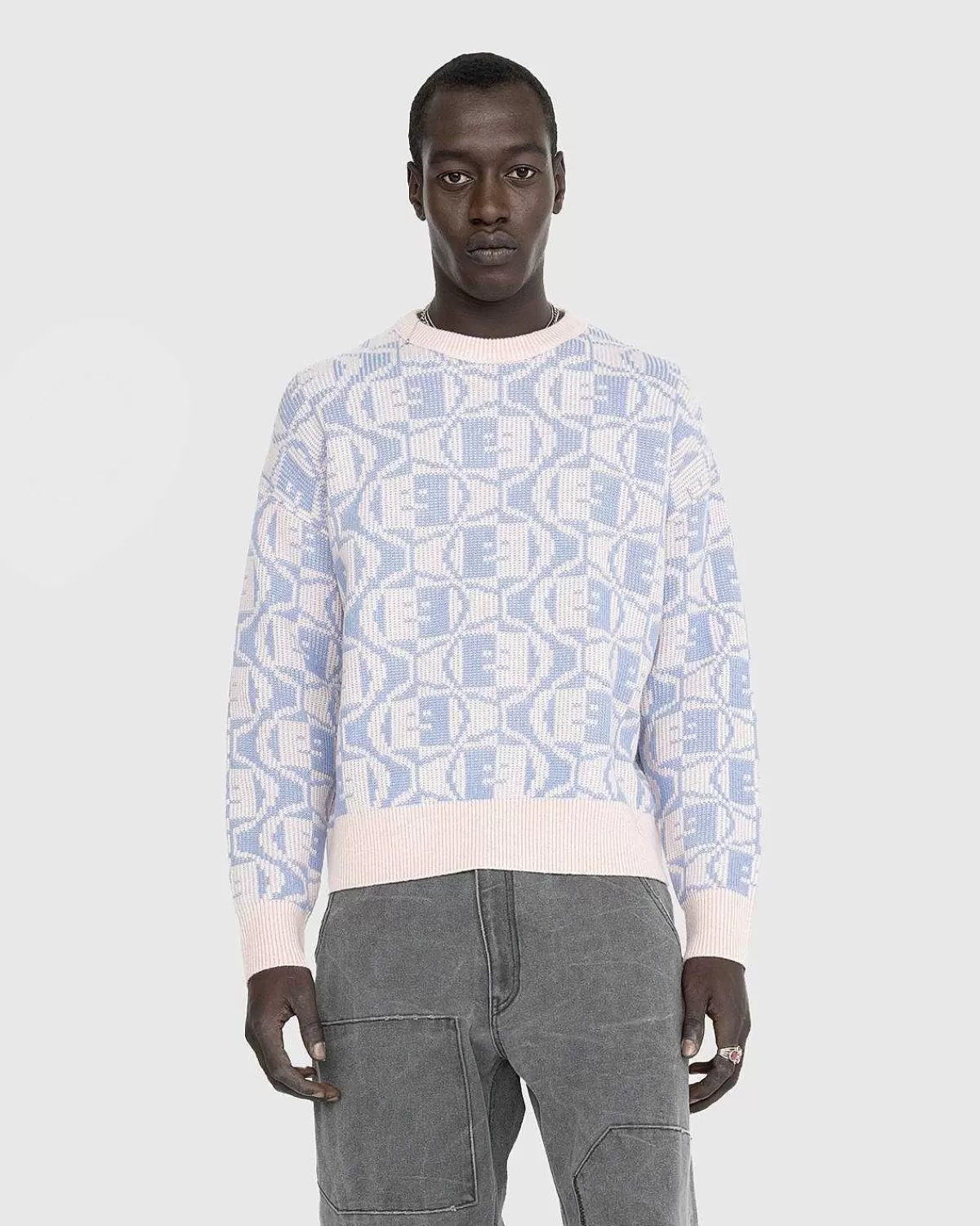 jacquard_crew_neck_jumper_falmet_pink_melangelysebla_2.webp Strik>Acne Studios Jacquard Crew Neck Jumper Falmet Pink Melange/Lysebla