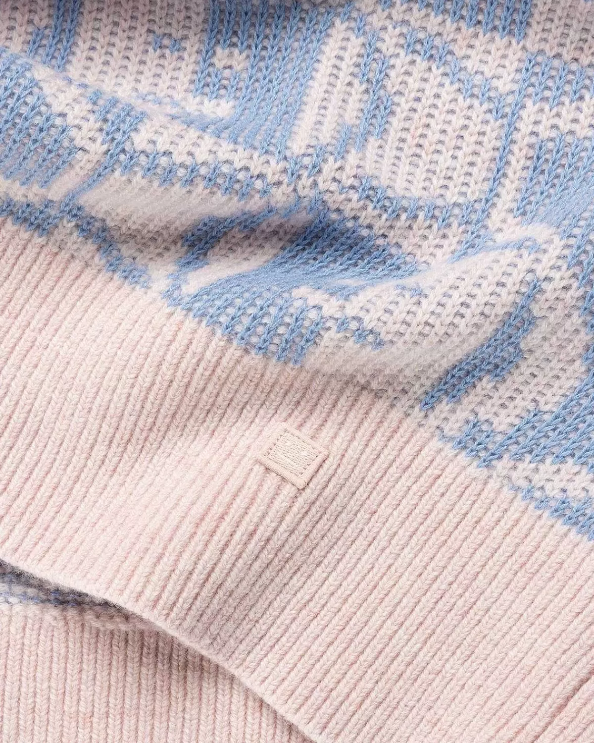 jacquard_crew_neck_jumper_falmet_pink_melangelysebla_7.webp Strik>Acne Studios Jacquard Crew Neck Jumper Falmet Pink Melange/Lysebla