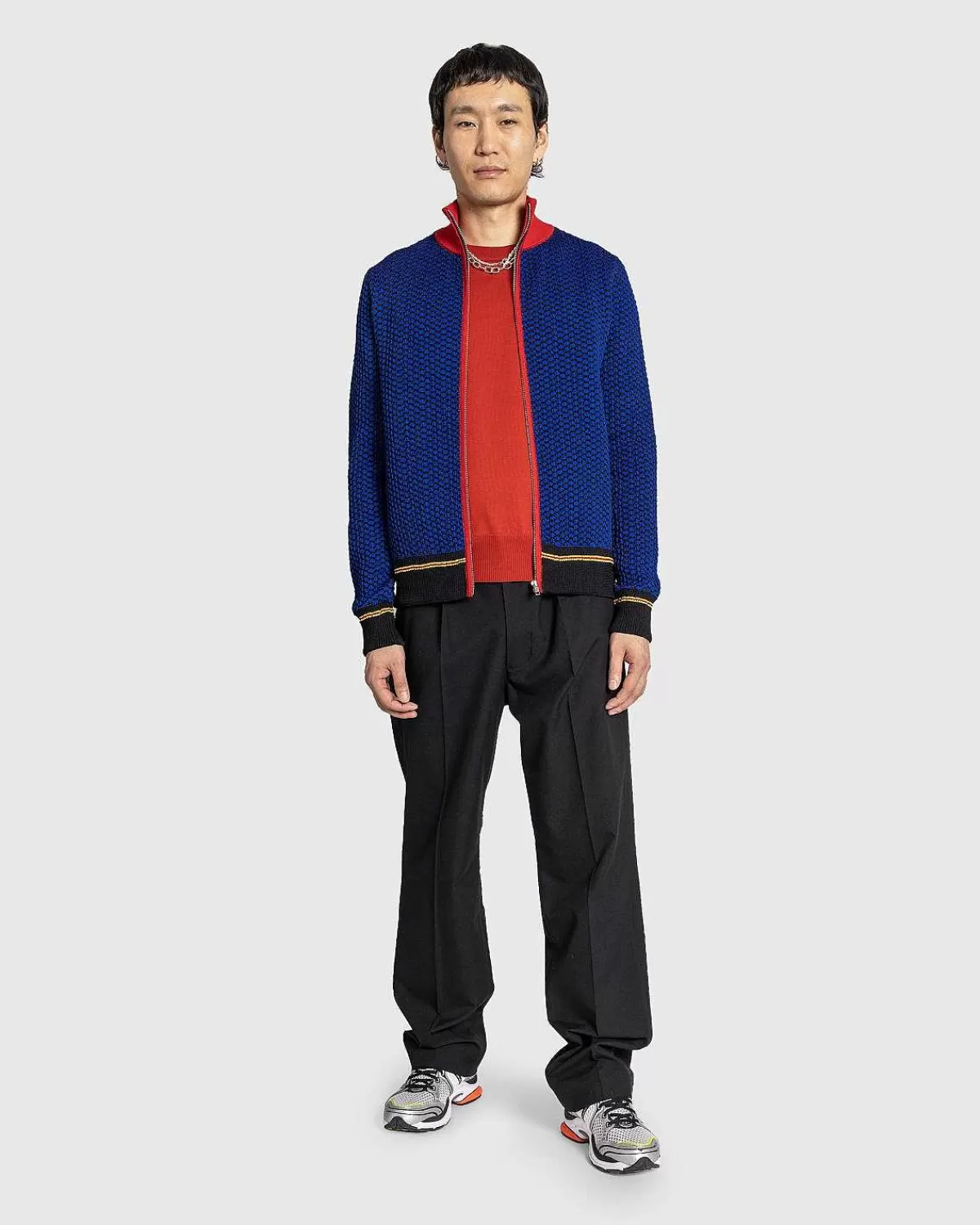 jacquard_fullzip_top_navyrodgul_3.webp Strik>Wales Bonner Jacquard Full-Zip Top Navy/Rod/Gul