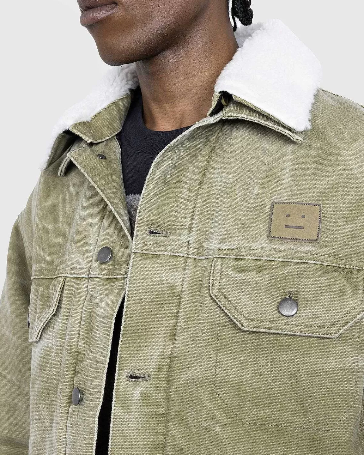 kanvas_polstret_jakke_khaki_beige_4.webp Overtøj>Acne Studios Kanvas Polstret Jakke Khaki Beige