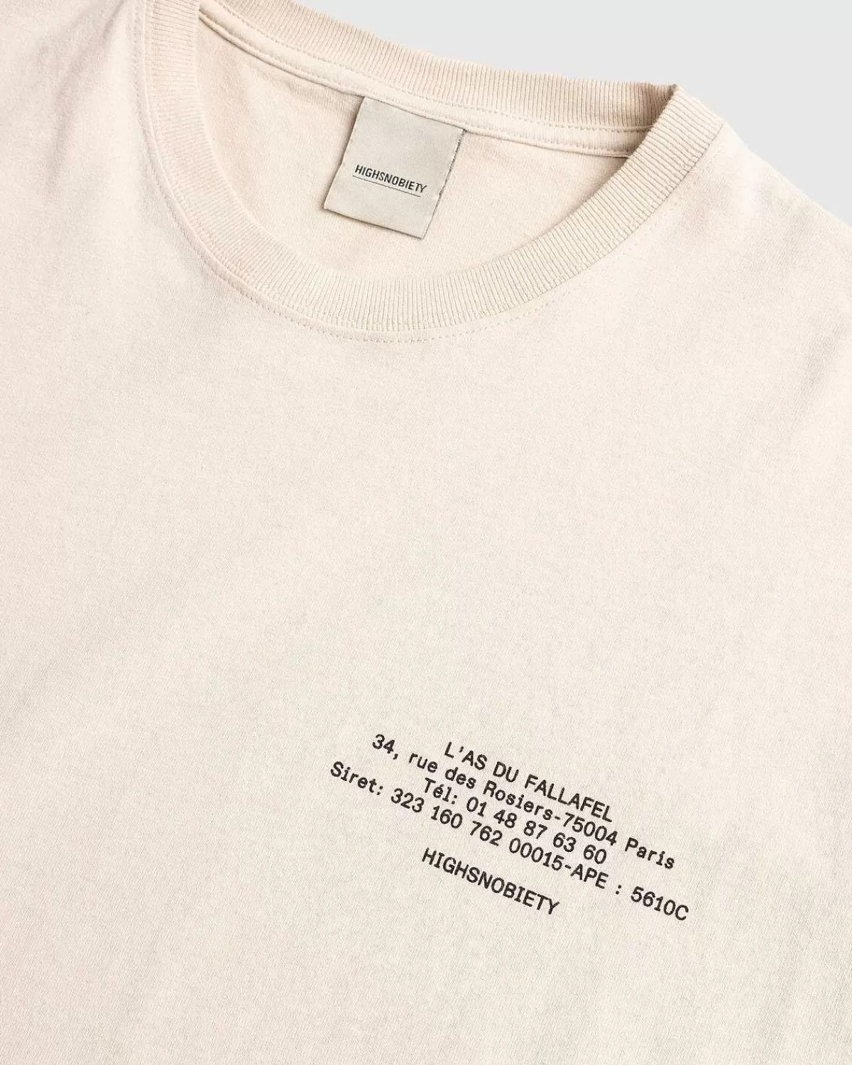kortaermet_tshirt_offwhite_6.webp T-Shirts>L'As du Fallafel Kortaermet T-Shirt Off-White