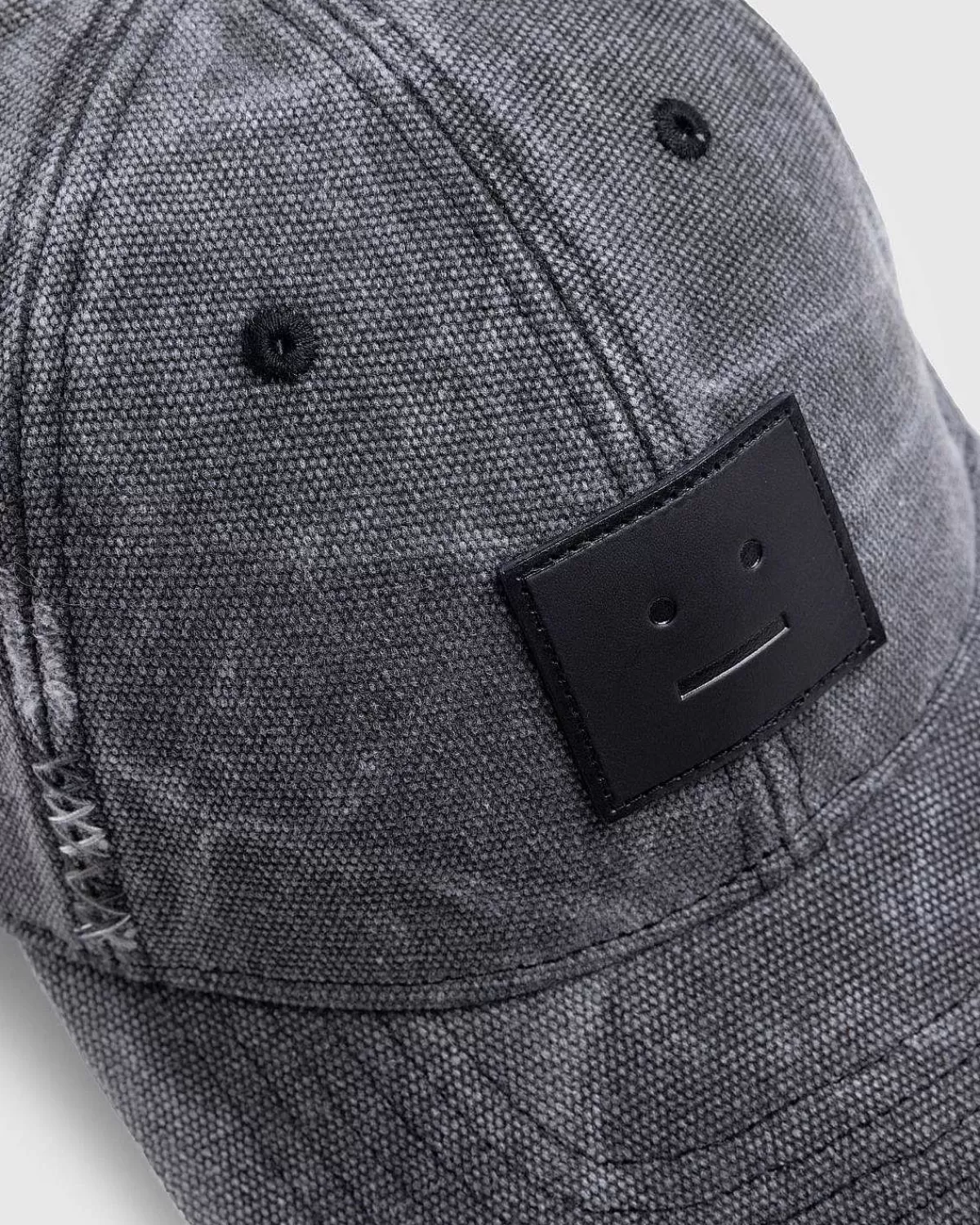 laeder_face_patch_cap_carbon_grey_4.webp Hatte>Acne Studios Laeder Face Patch Cap Carbon Grey