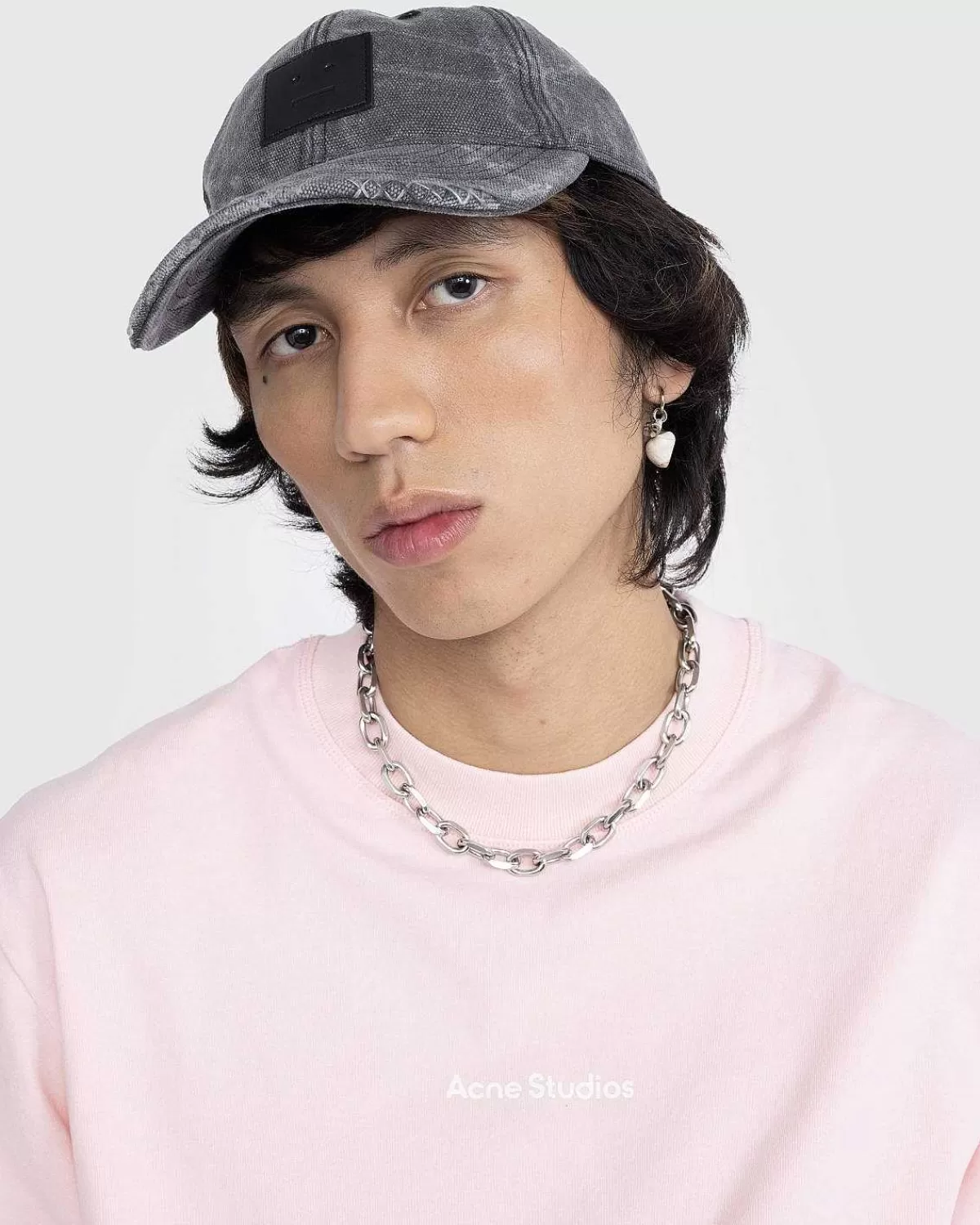 laeder_face_patch_cap_carbon_grey_6.webp Hatte>Acne Studios Laeder Face Patch Cap Carbon Grey