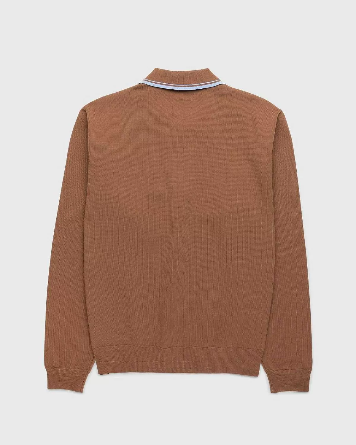 langaermet_strik_polo_brun_2.webp T-Shirts>Highsnobiety HS05 Langaermet Strik Polo Brun
