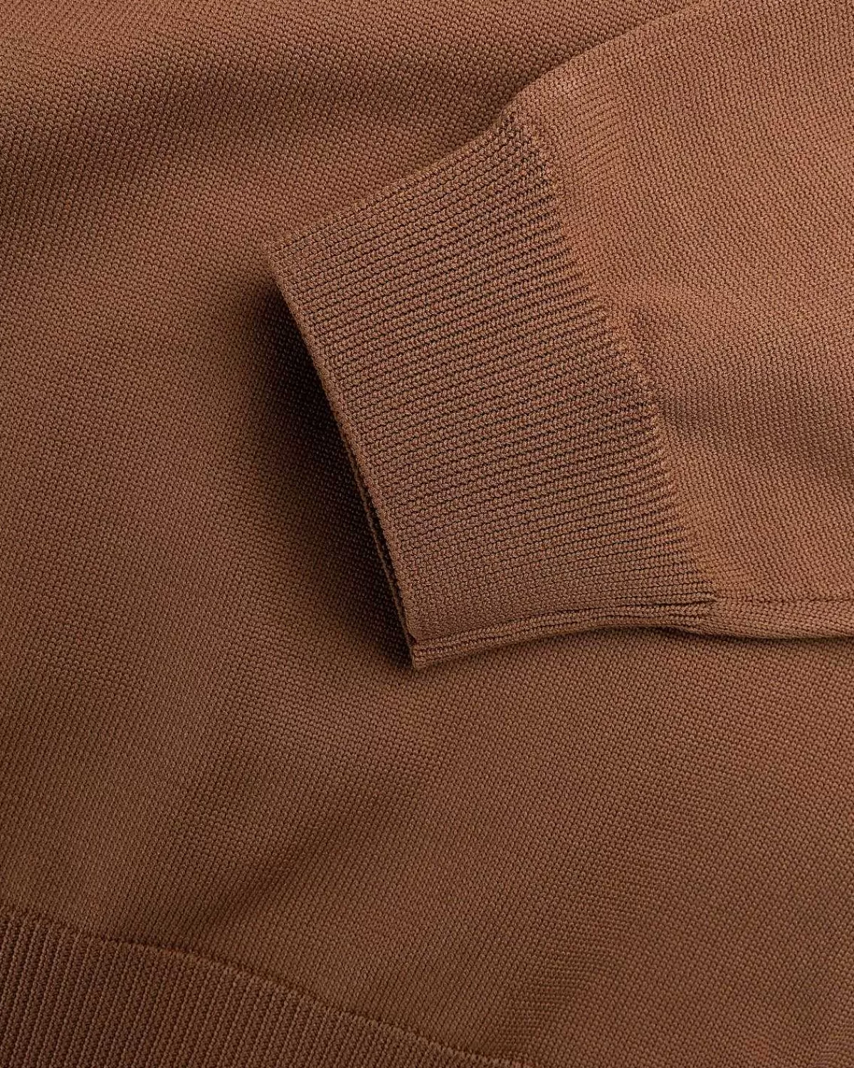 langaermet_strik_polo_brun_7.webp T-Shirts>Highsnobiety HS05 Langaermet Strik Polo Brun