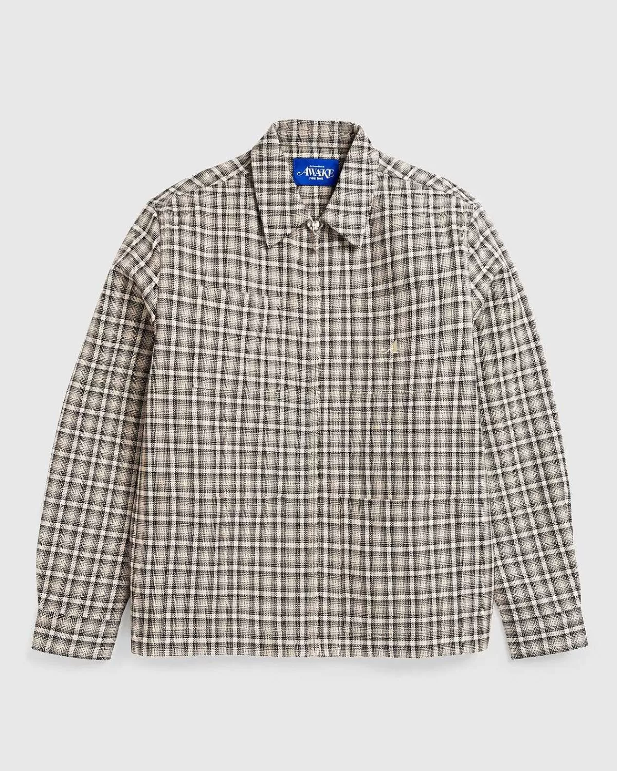 letvaegts_skjortejakke_brun_plaid_1.webp Skjorter>Awake NY Letvaegts Skjortejakke Brun Plaid